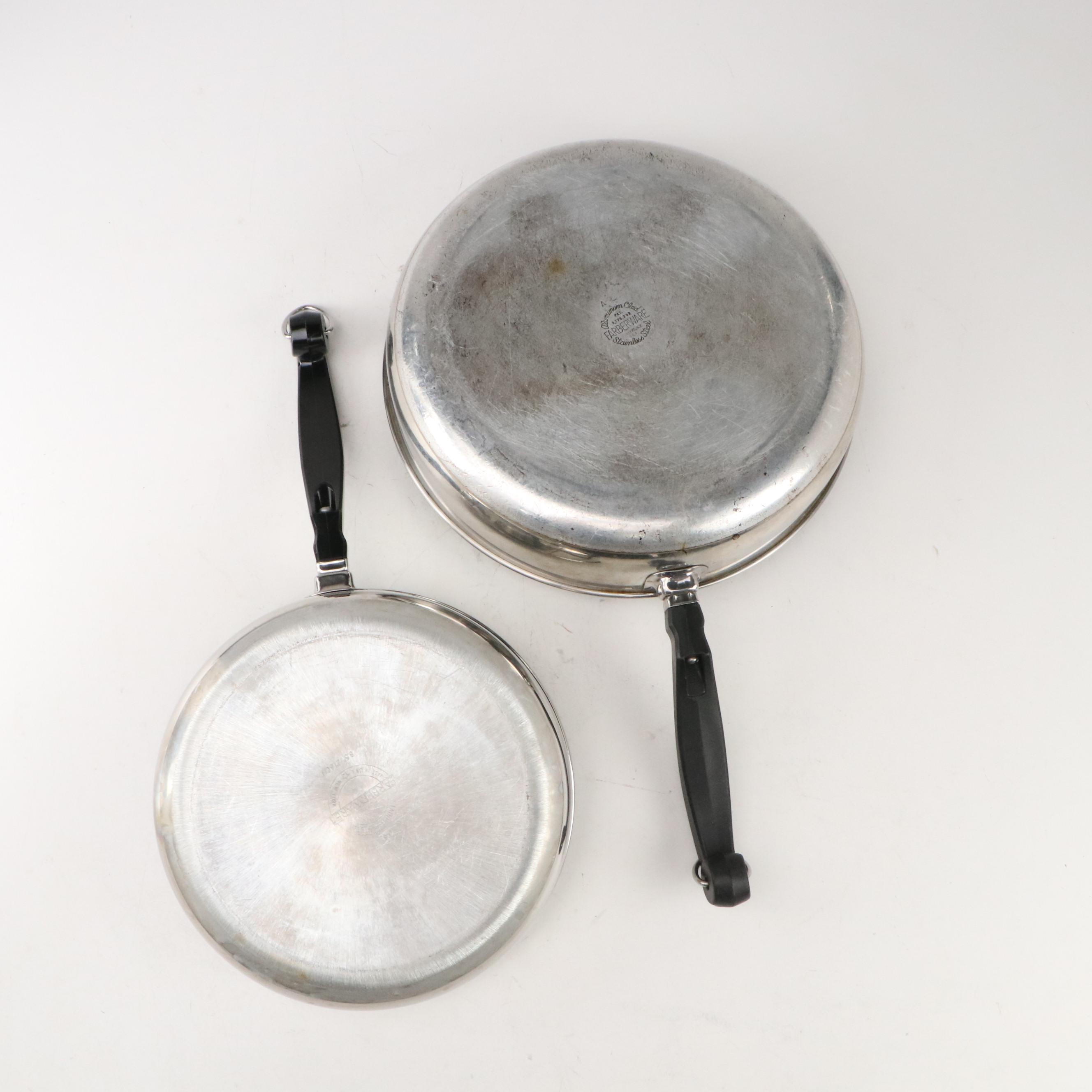 Farberware Aluminum-Clad Stainless Steel Electric Skillet with Pots and Pans