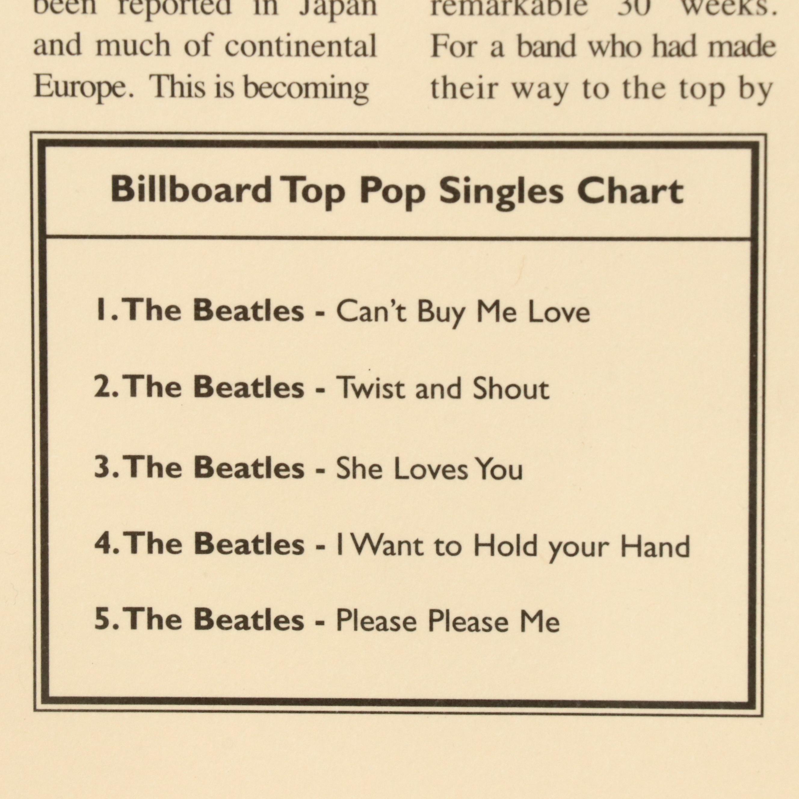 Reproduction London Herald "Beatlemania!" Article