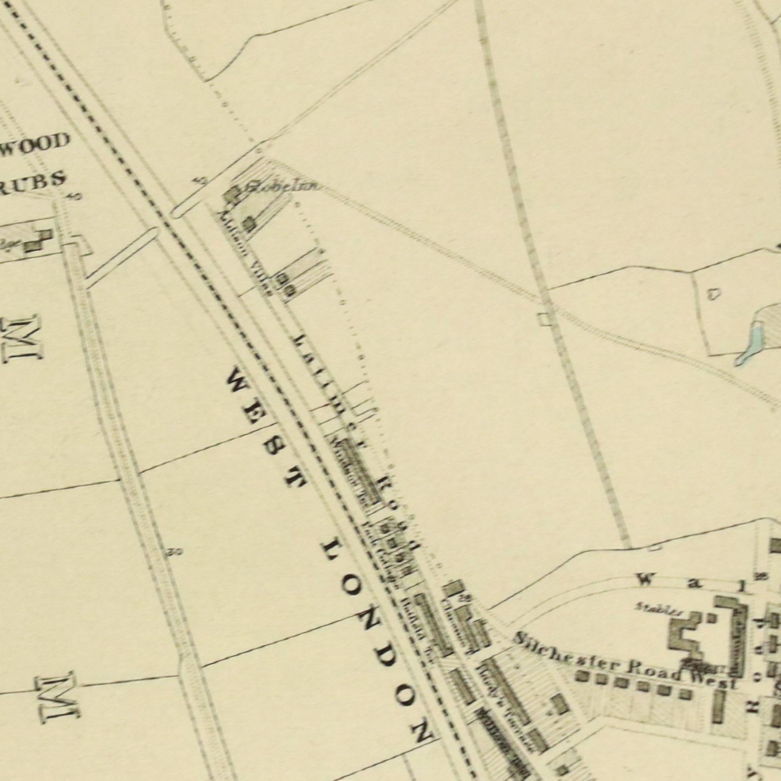Giclée Reproduction "Stanford's Library Map of London and Its Suburbs"