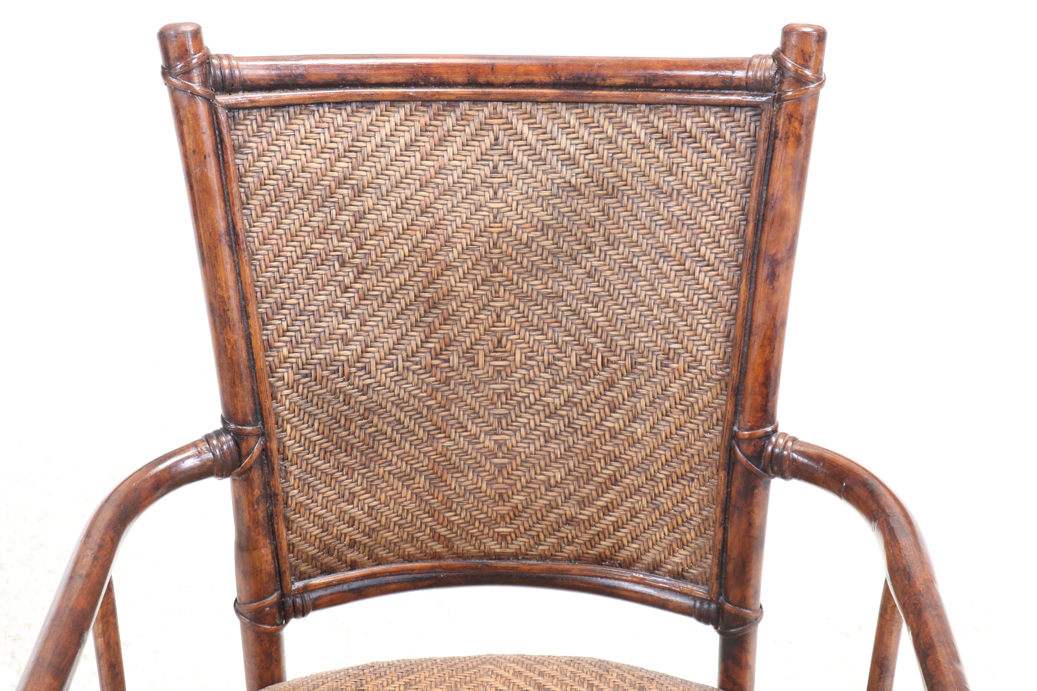 Pair of Pier 1 Imports Rattan Armchairs