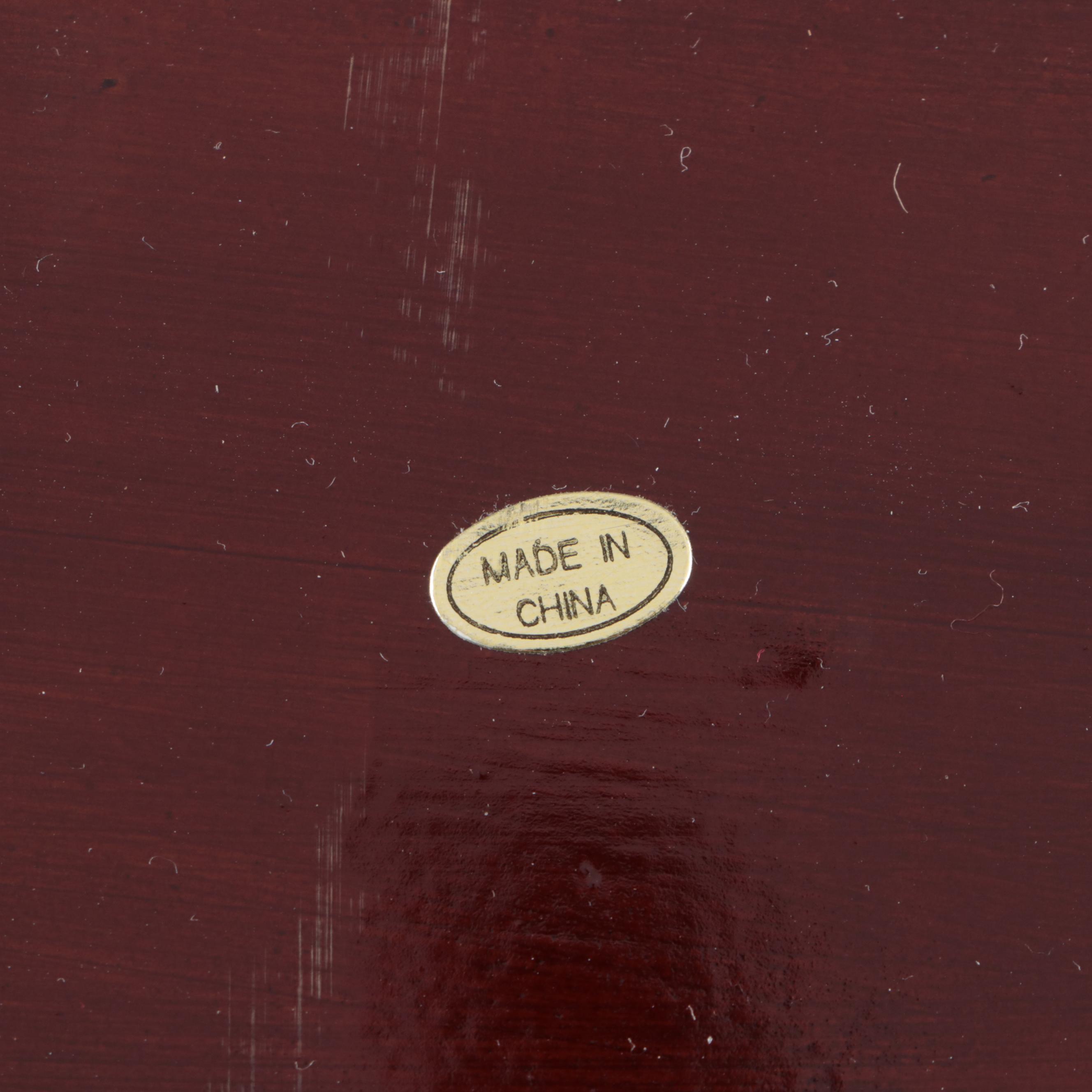 Bombay Blue and White "Double Happiness" Porcelain Planter and Bowl with Stands