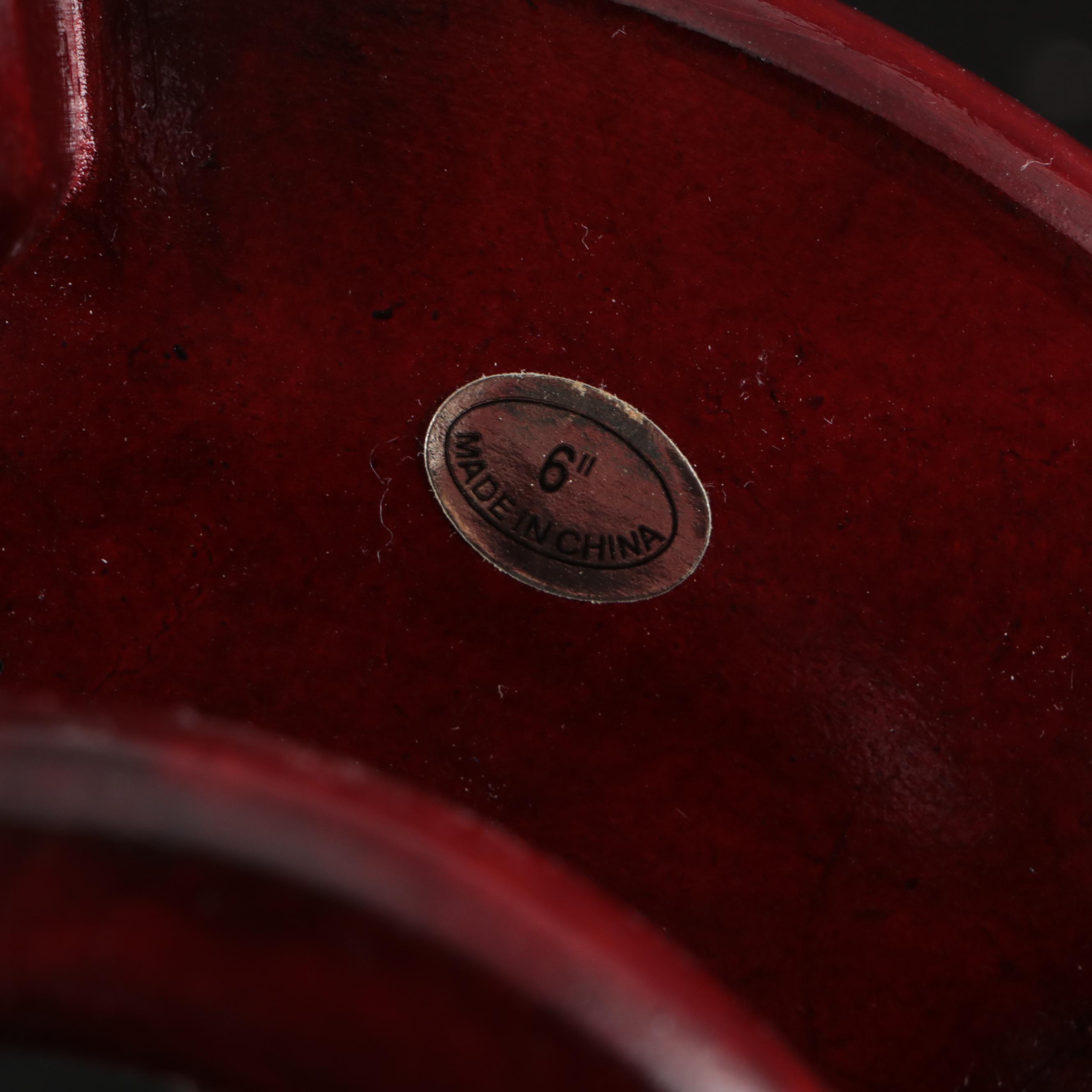 Bombay Blue and White "Double Happiness" Porcelain Planter and Bowl with Stands