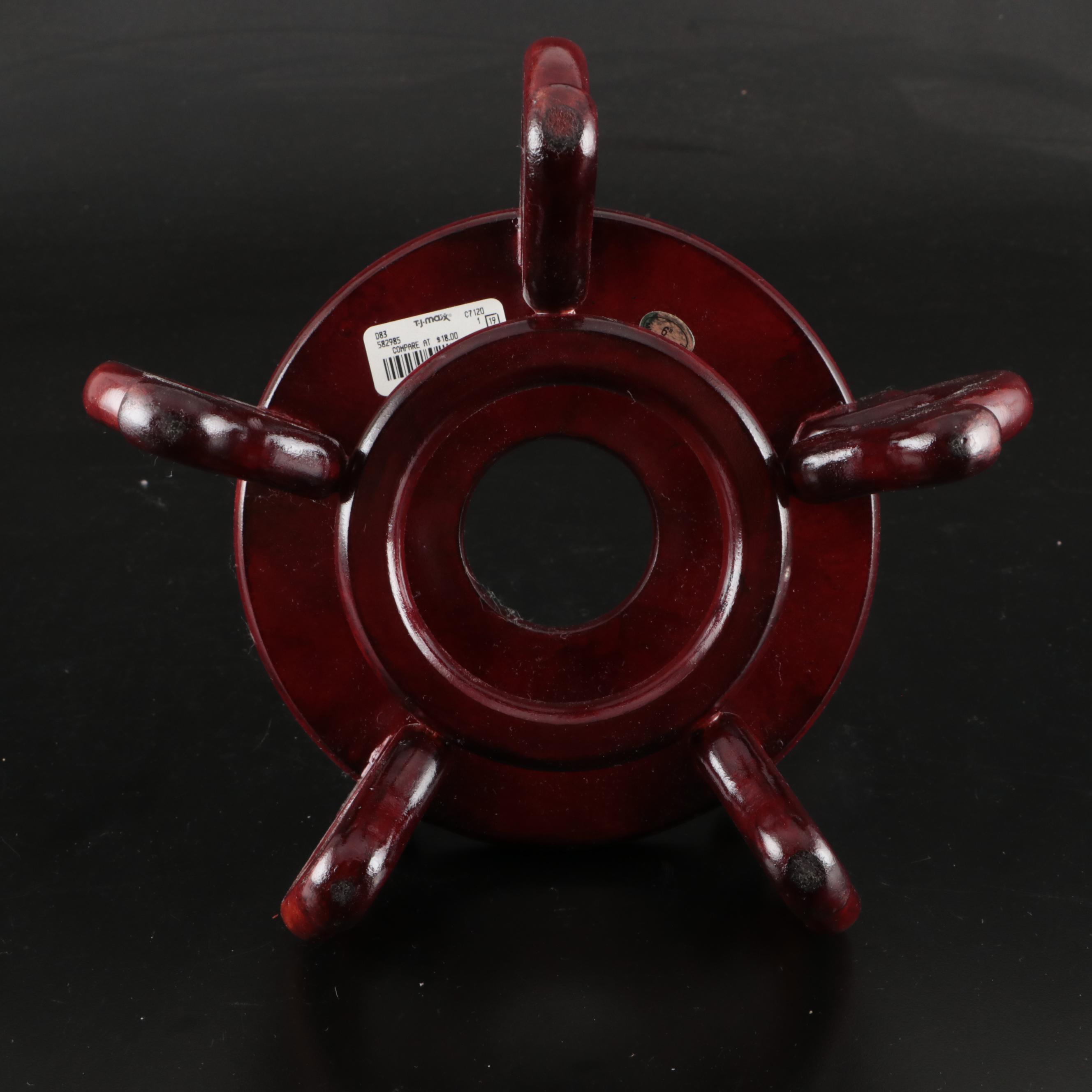 Bombay Blue and White "Double Happiness" Porcelain Planter and Bowl with Stands