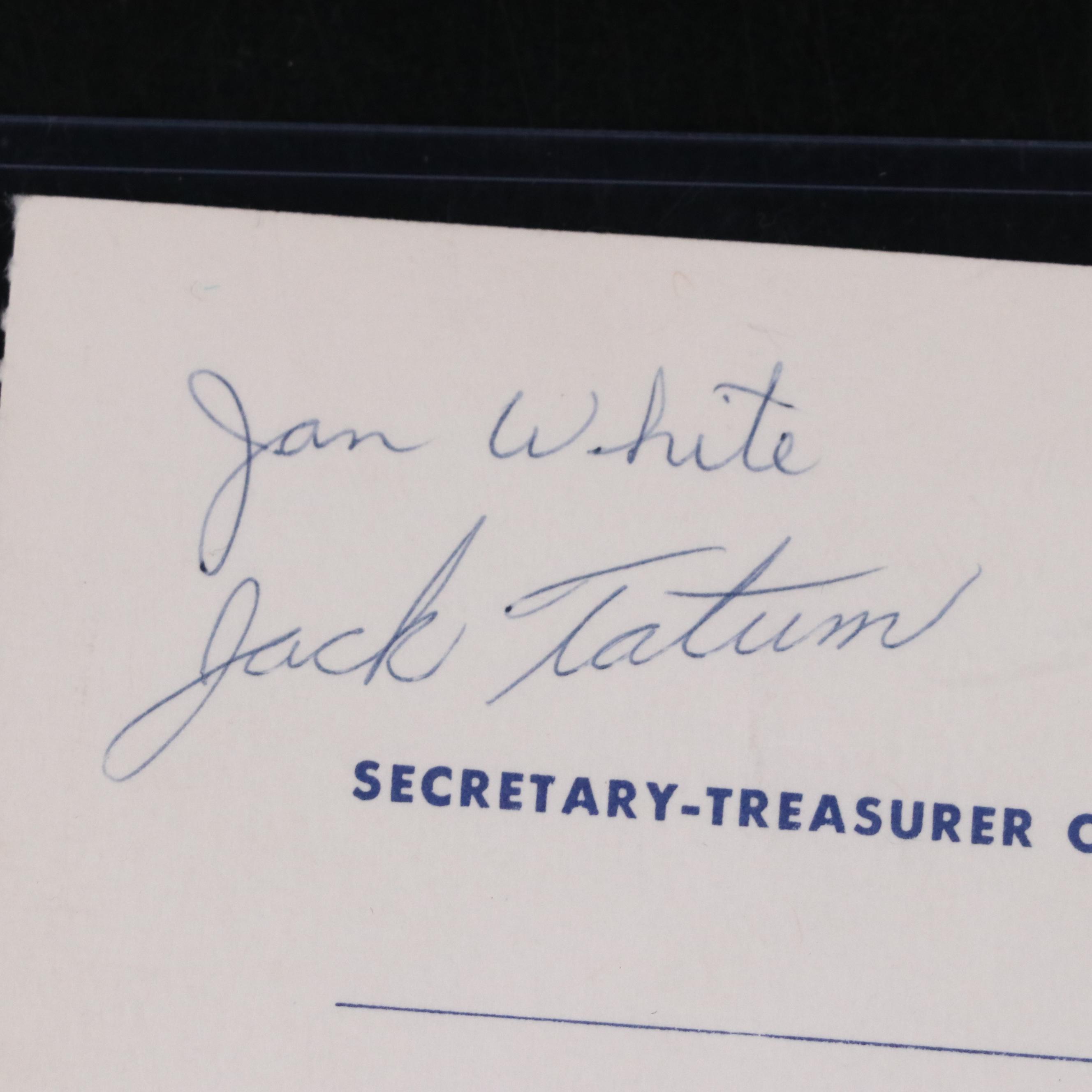 Dick LeBeau, Jack Tatum, Marcus Freeman, and More Signed Football Pieces