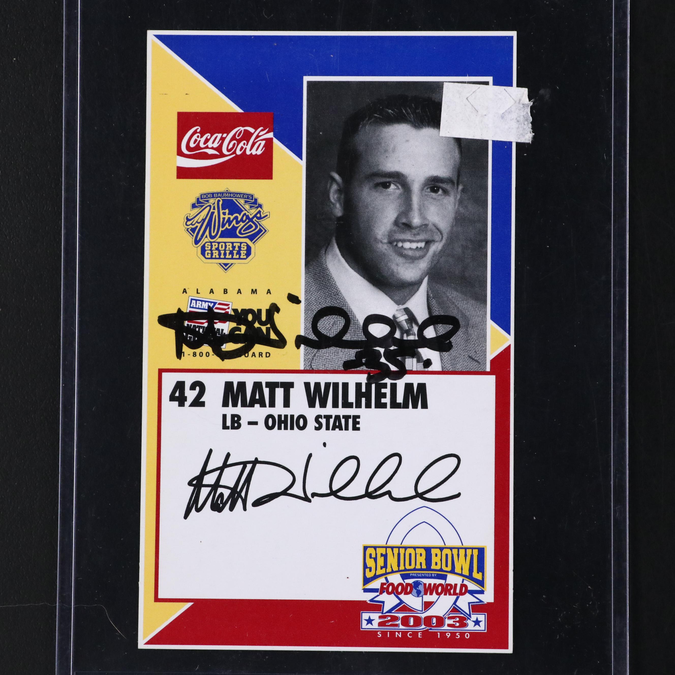 Dick LeBeau, Jack Tatum, Marcus Freeman, and More Signed Football Pieces