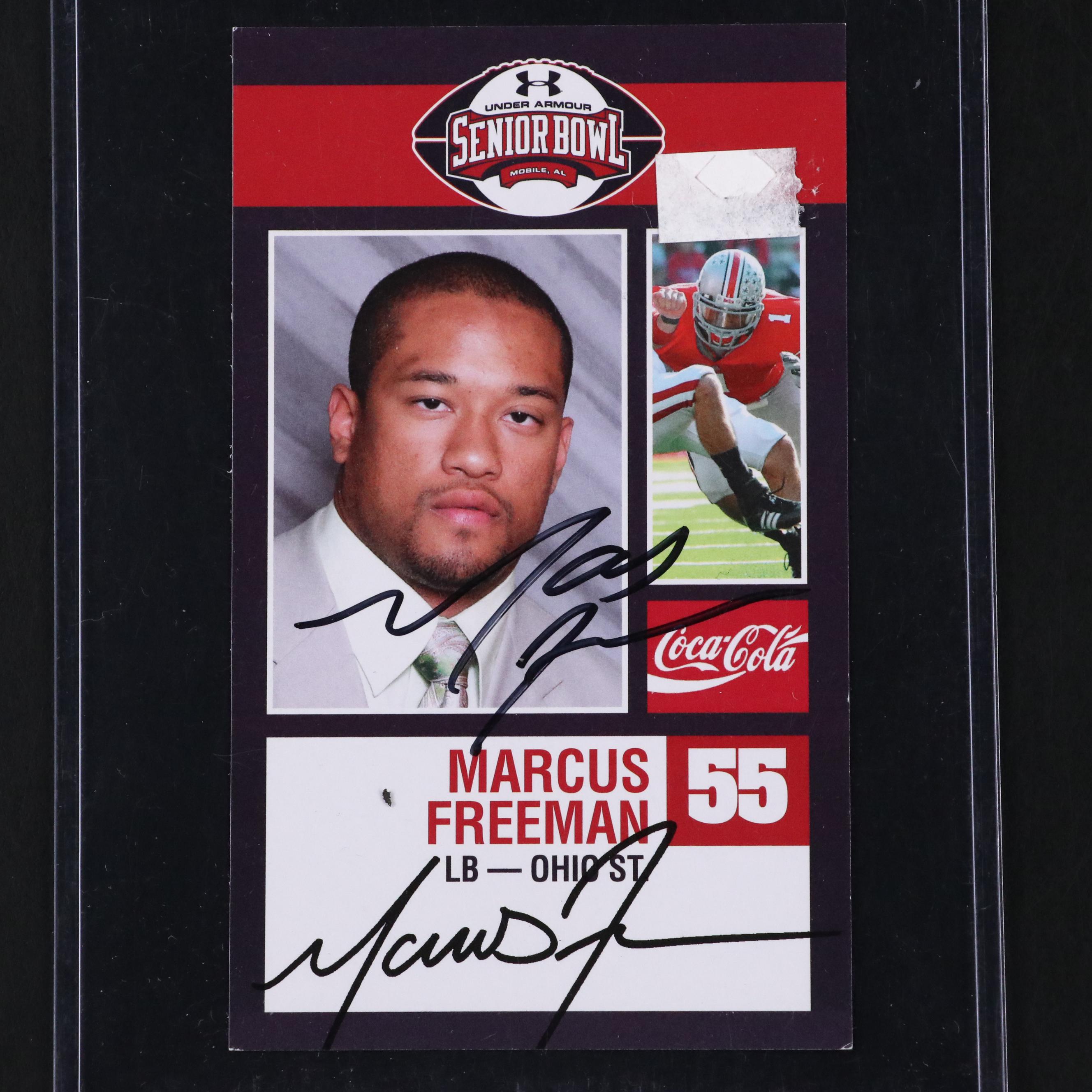 Dick LeBeau, Jack Tatum, Marcus Freeman, and More Signed Football Pieces