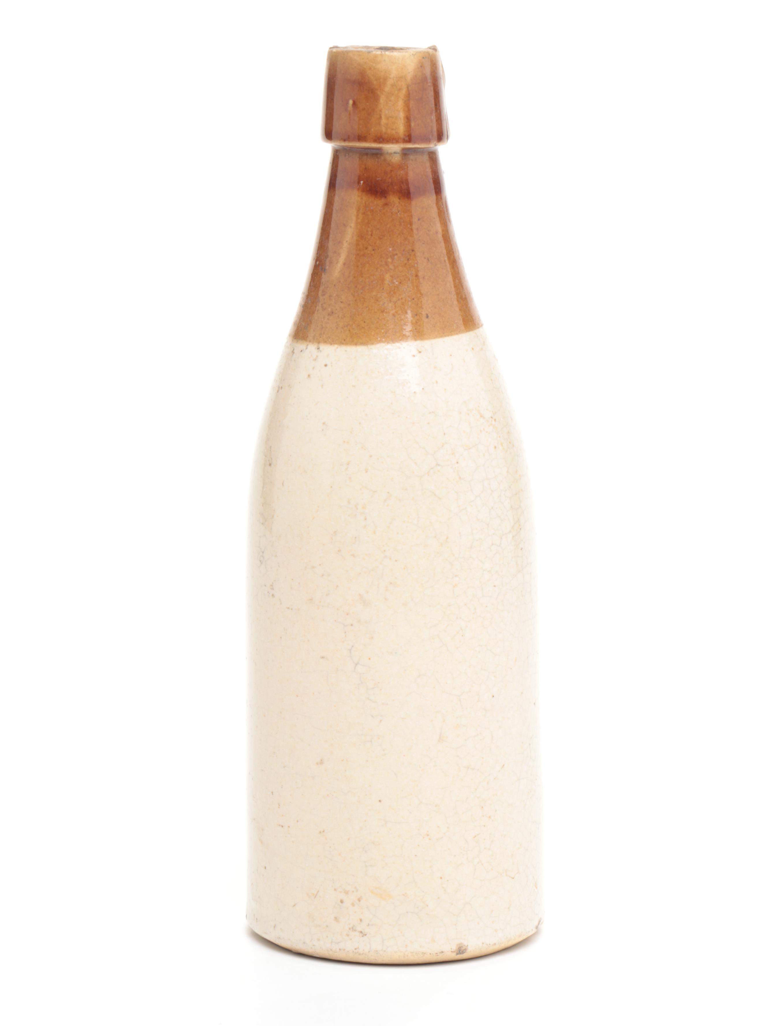 Moerlein's Old Jug-Lager Salt Glazed Stoneware Bottles, Late 19th C.