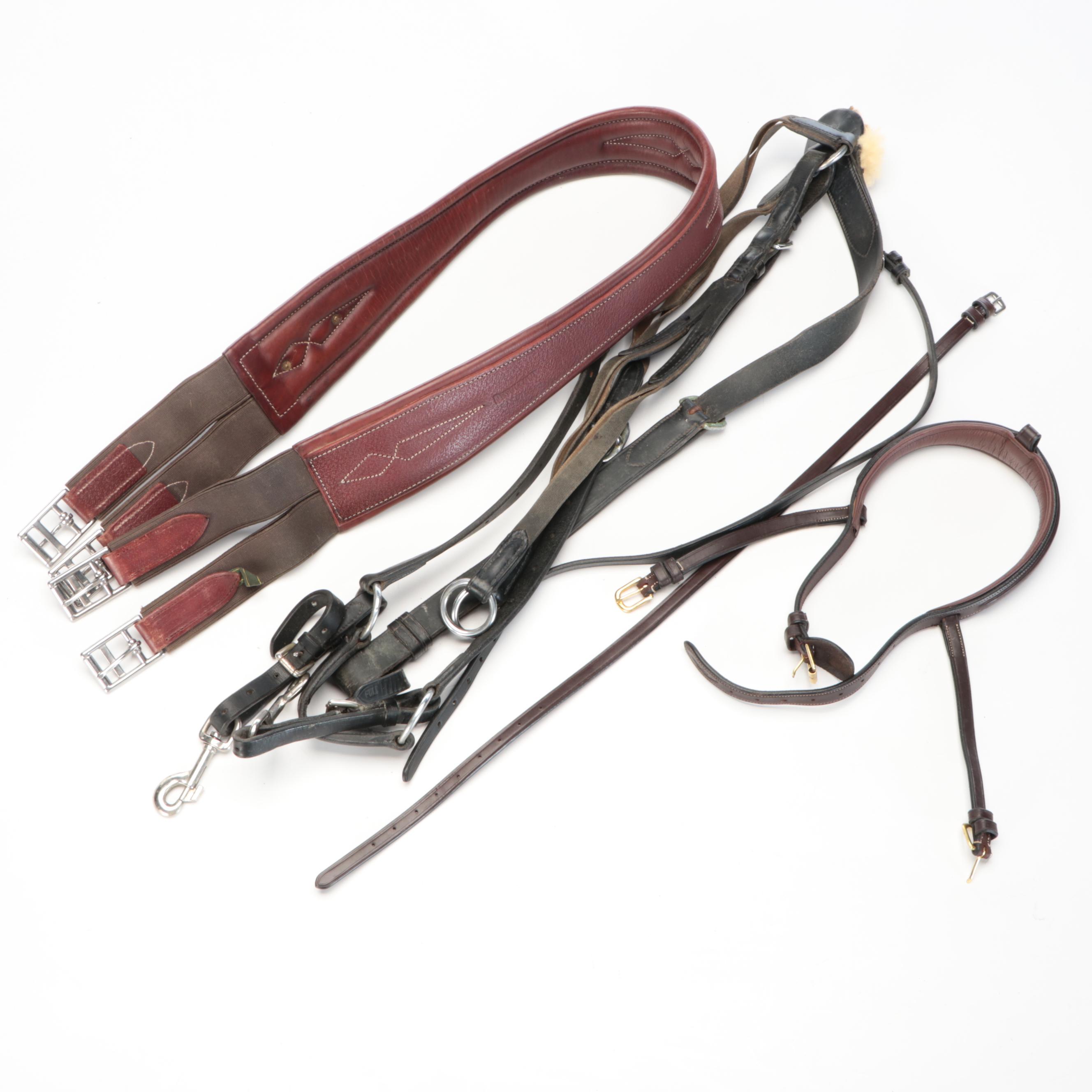 Dy'on, Dover and Other Leather English Bridles, 54" Girth, Bits and More