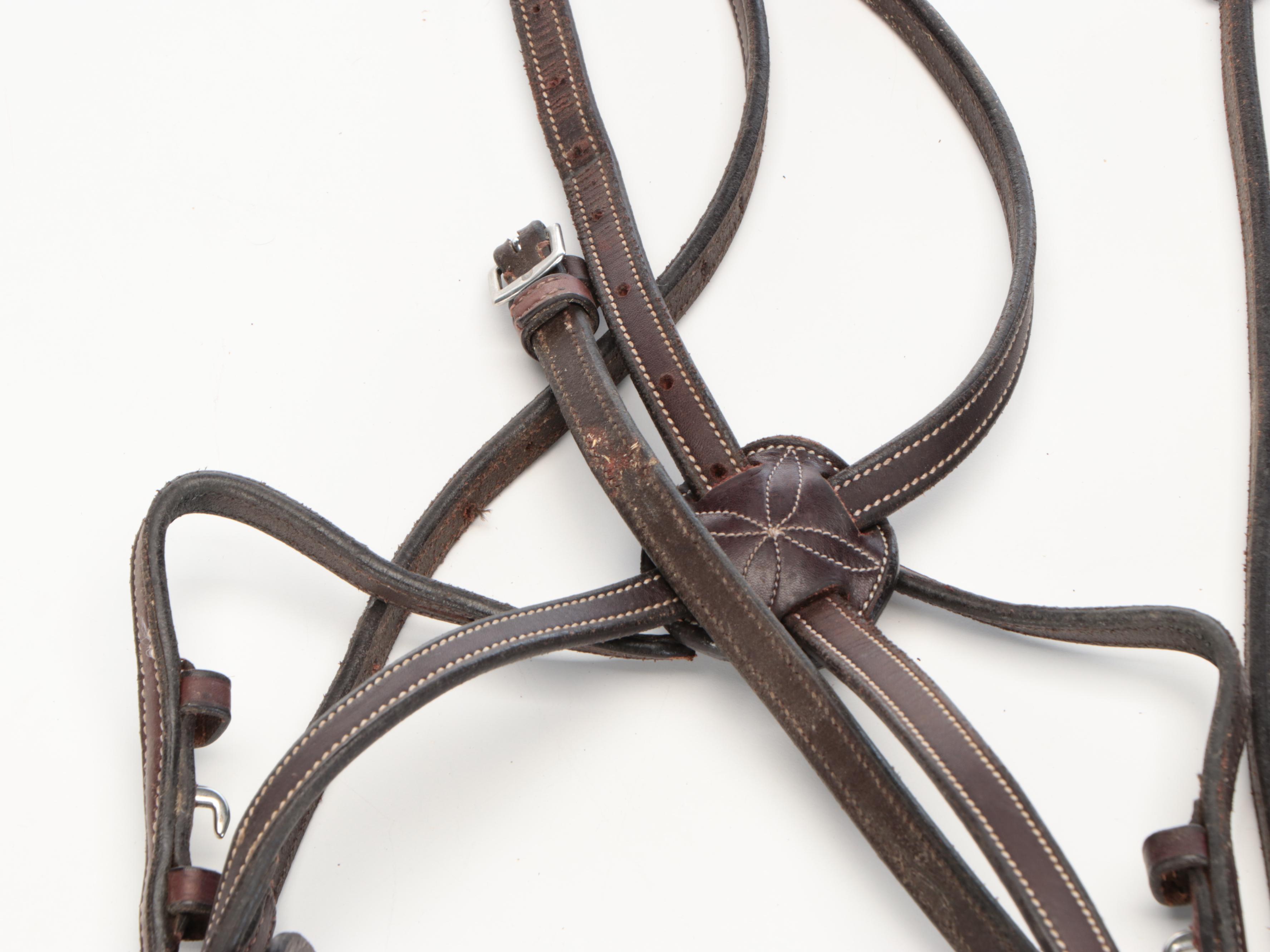 Dy'on, Dover and Other Leather English Bridles, 54" Girth, Bits and More