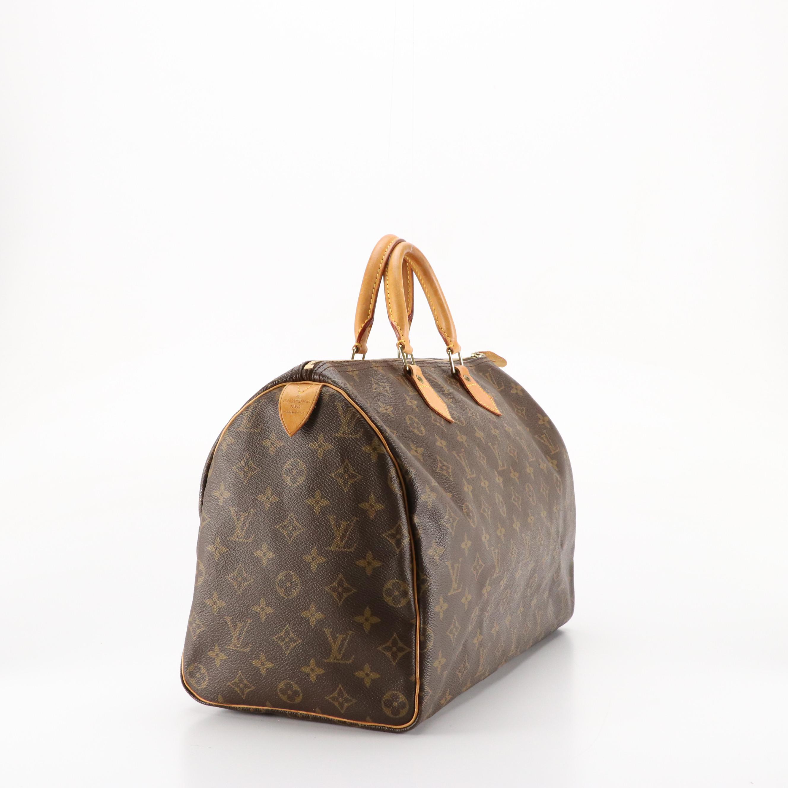 Louis Vuitton Speedy 40 in Monogram Coated Canvas and Leather