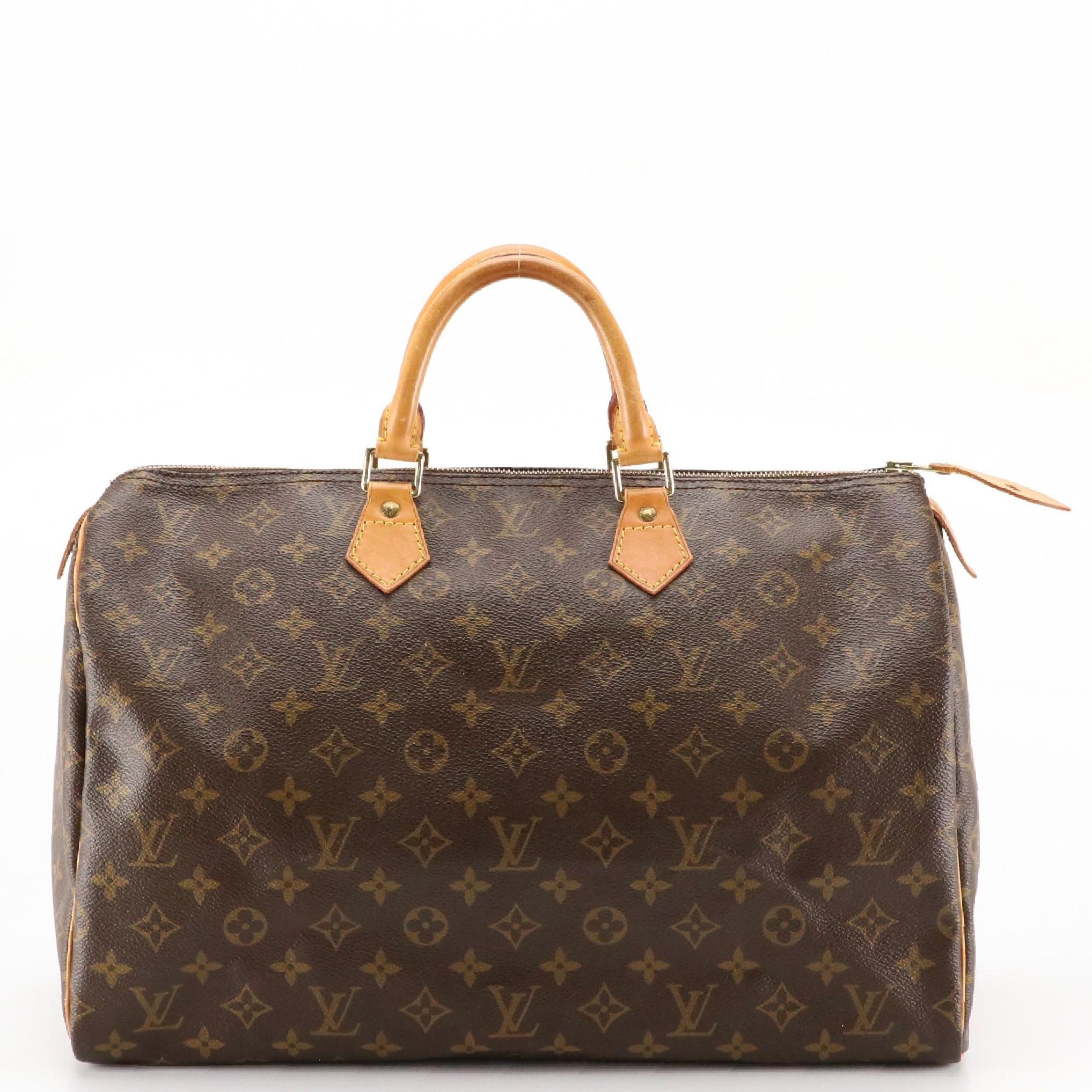 Louis Vuitton Speedy 40 in Monogram Coated Canvas and Leather