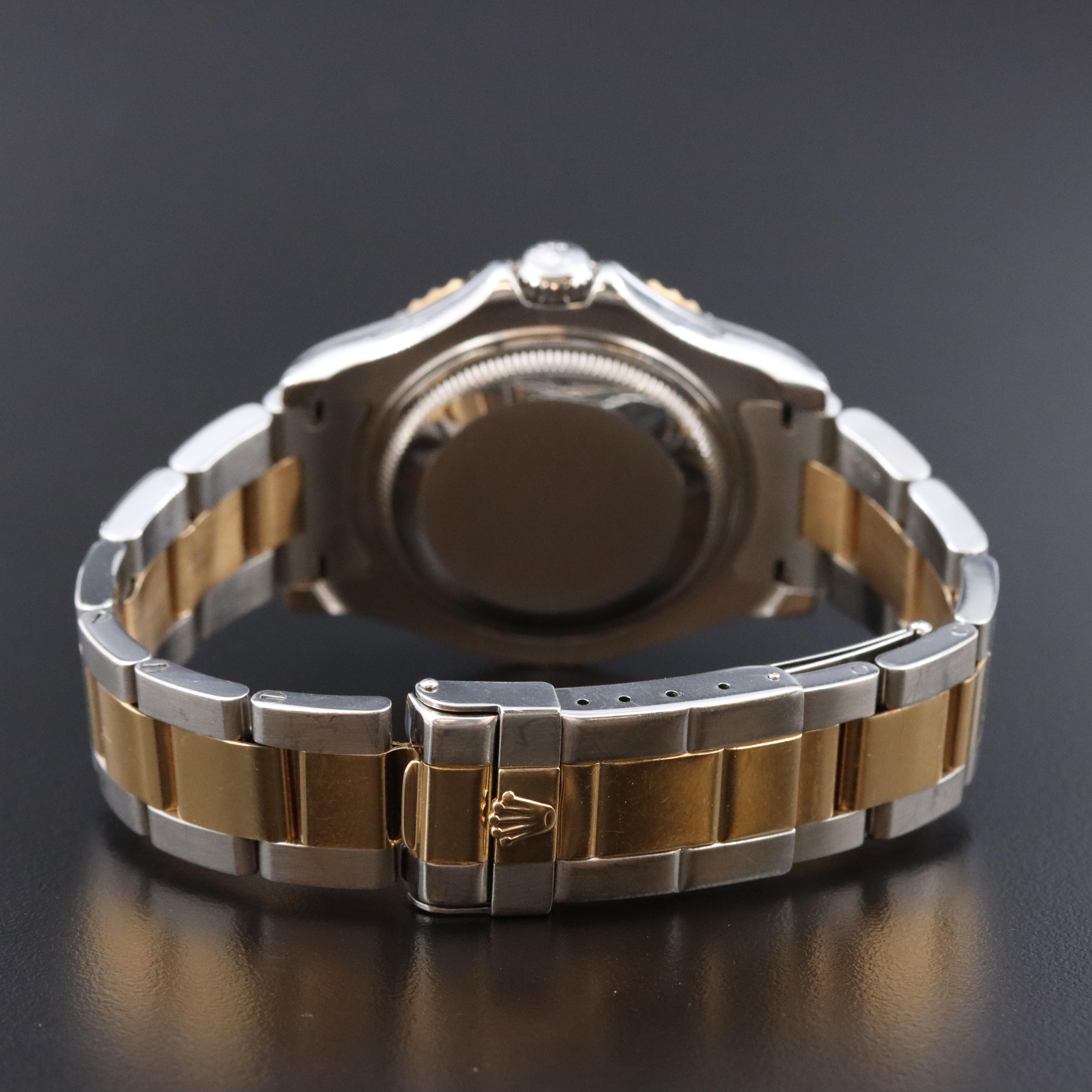 Rolex Yacht-Master 68623 White 35mm 18K Gold & Steel Automatic Watch c.1996