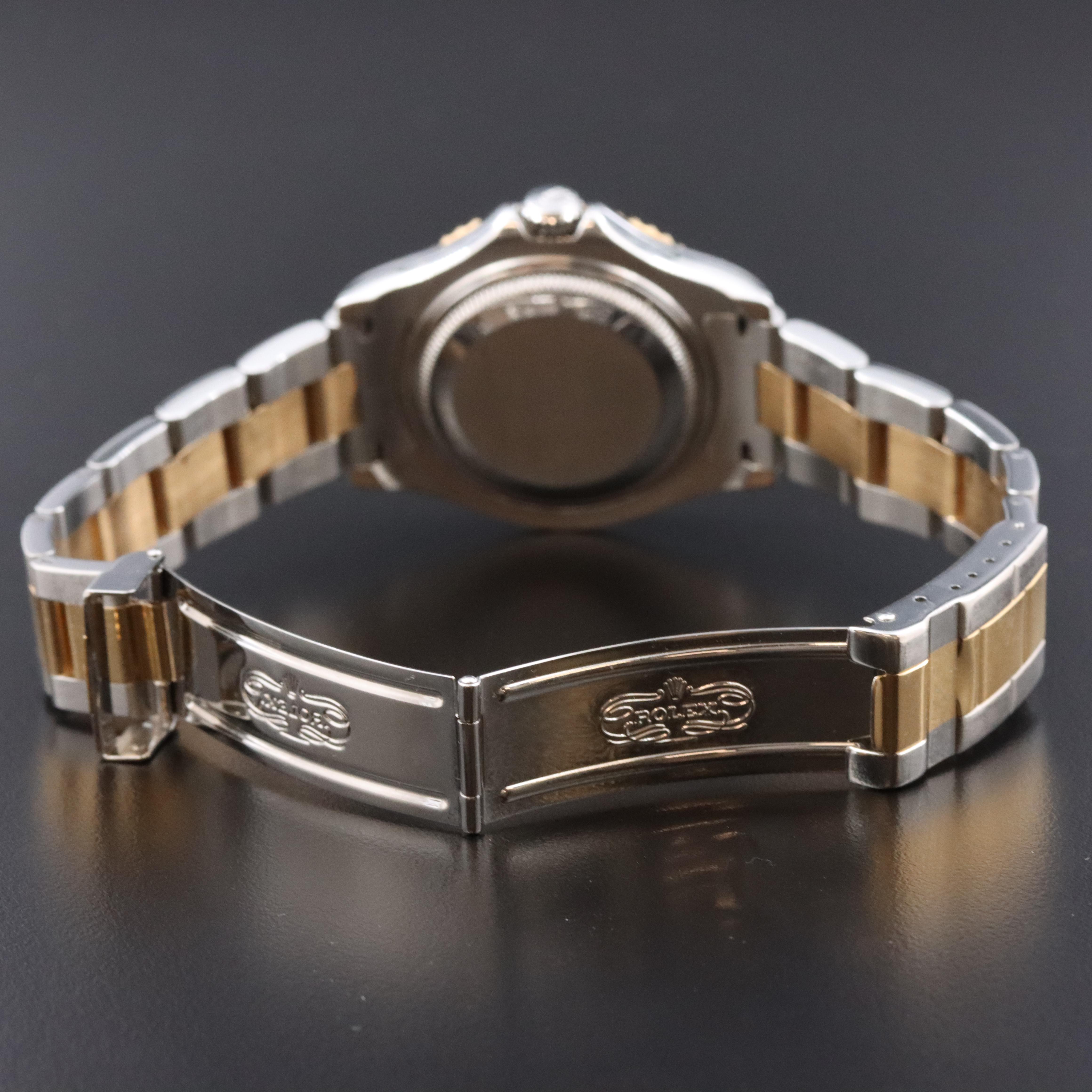 Rolex Yacht-Master 68623 White 35mm 18K Gold & Steel Automatic Watch c.1996