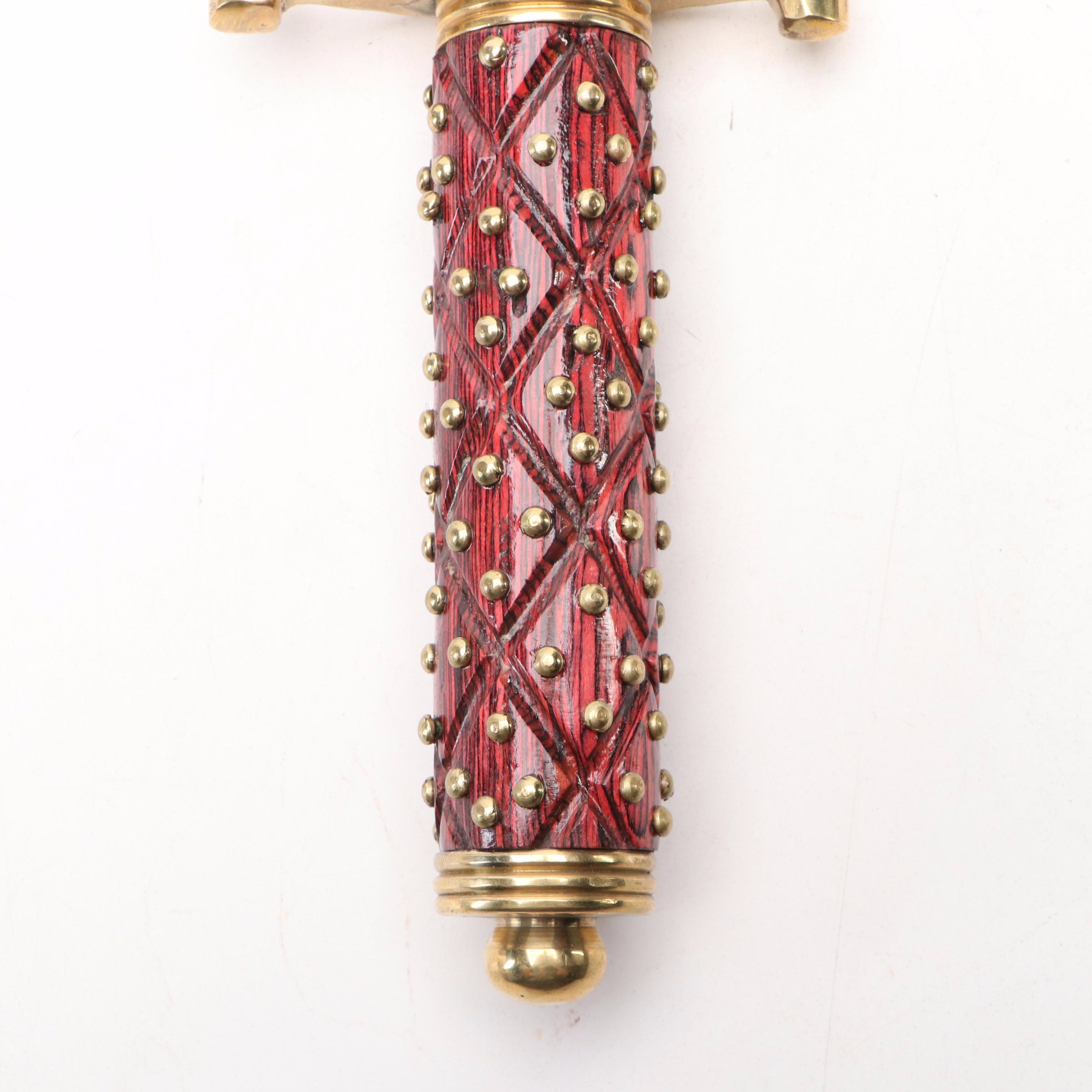 Gerber Tri-Tip Mini Cleaver and American Hunter Studded Bowie Knife in Scabbard