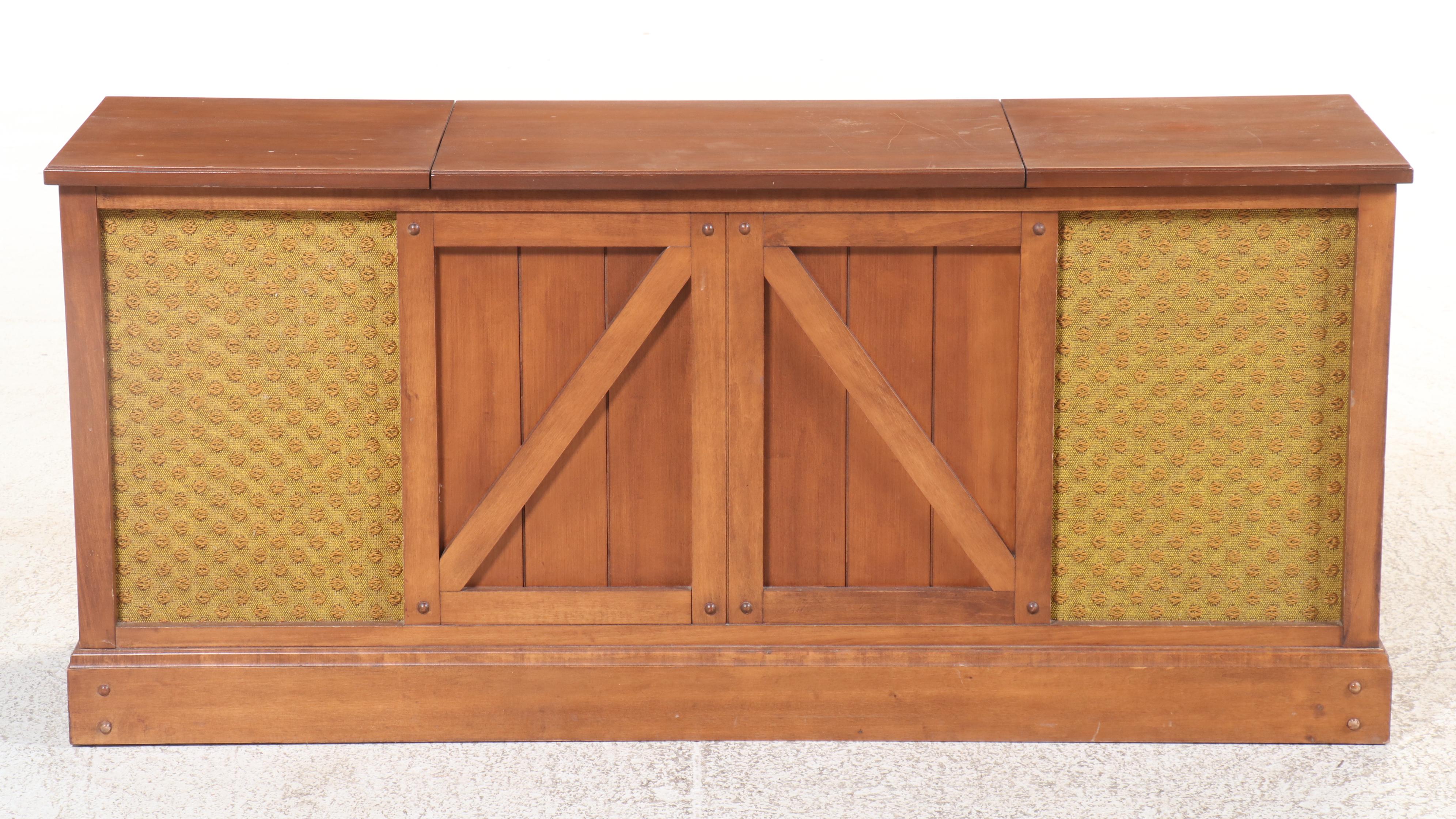 Penncrest Stereo in Console Cabinet, Mid-20th Century