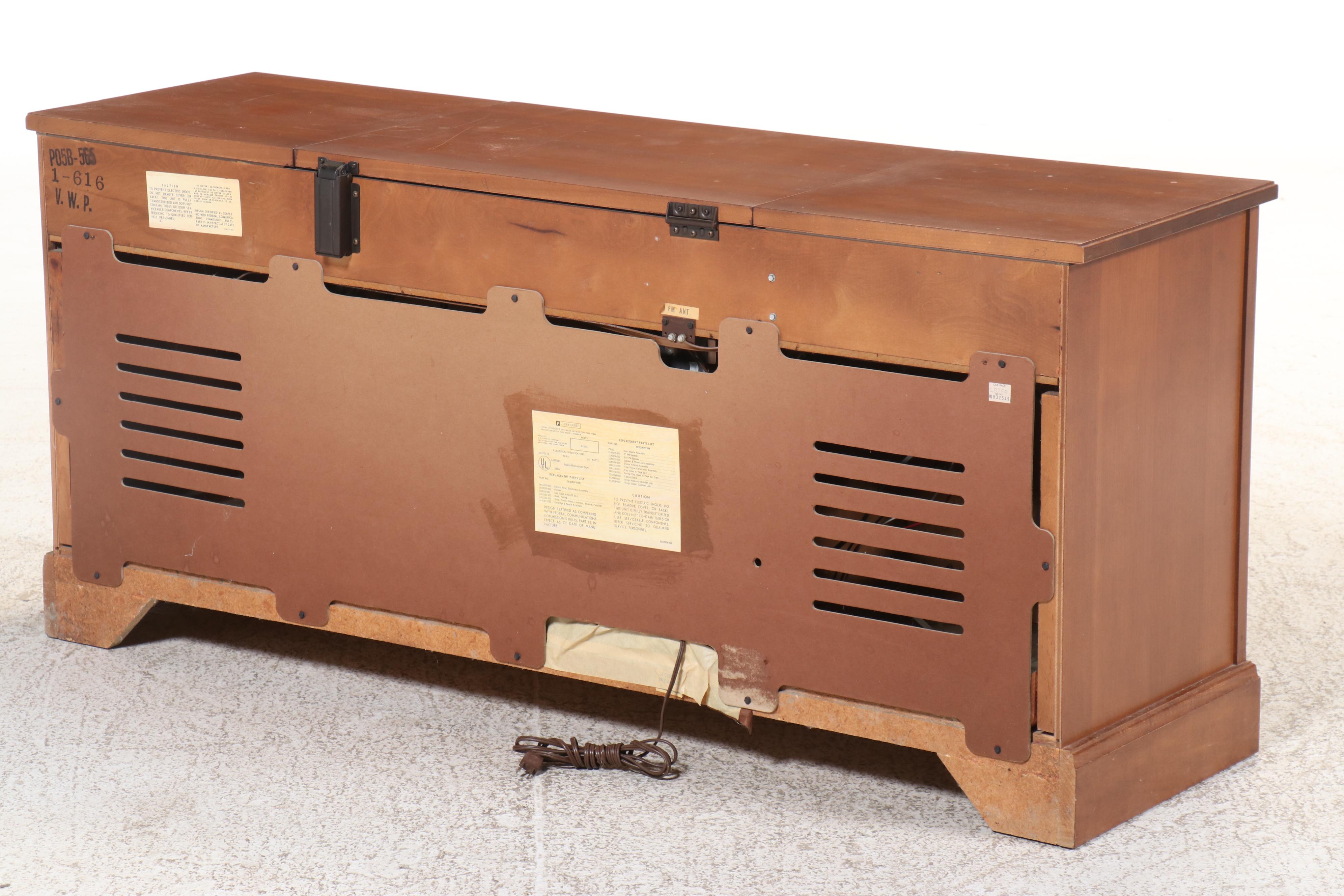 Penncrest Stereo in Console Cabinet, Mid-20th Century