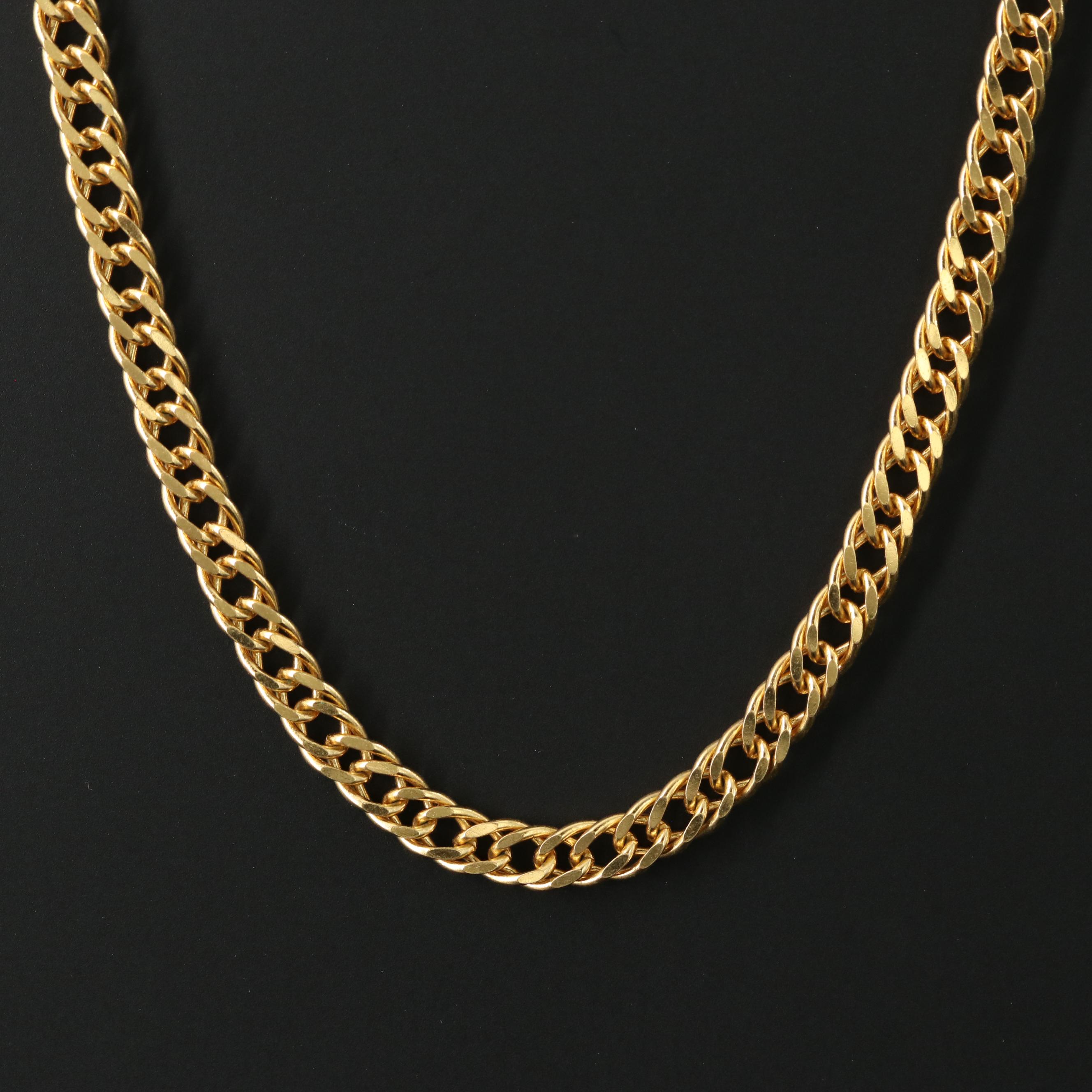 Sterling Curb Chain Necklace