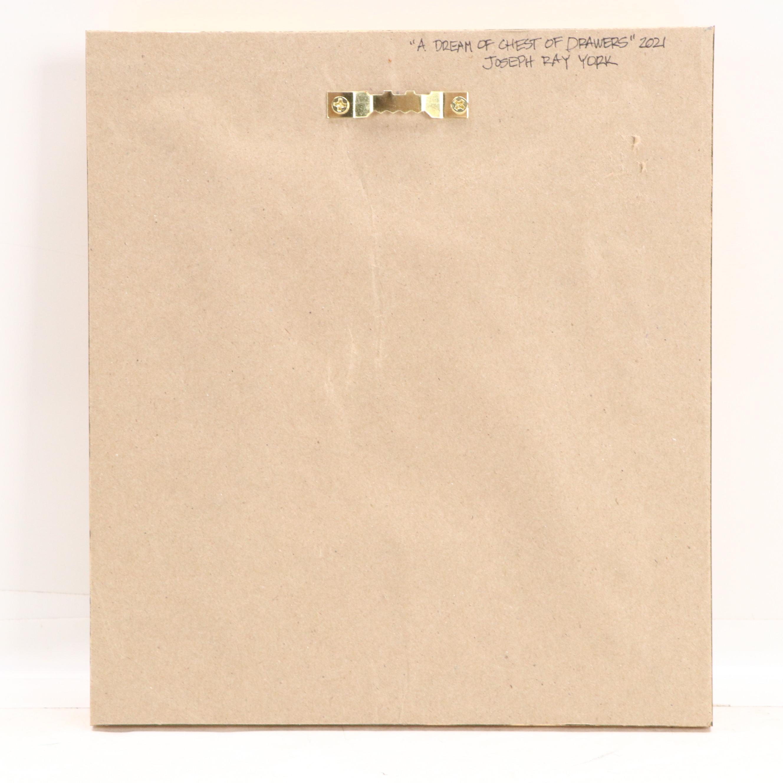 Joseph Ray York Watercolor Painting of Birds "A Dream Of Chest Of Drawers," 2021