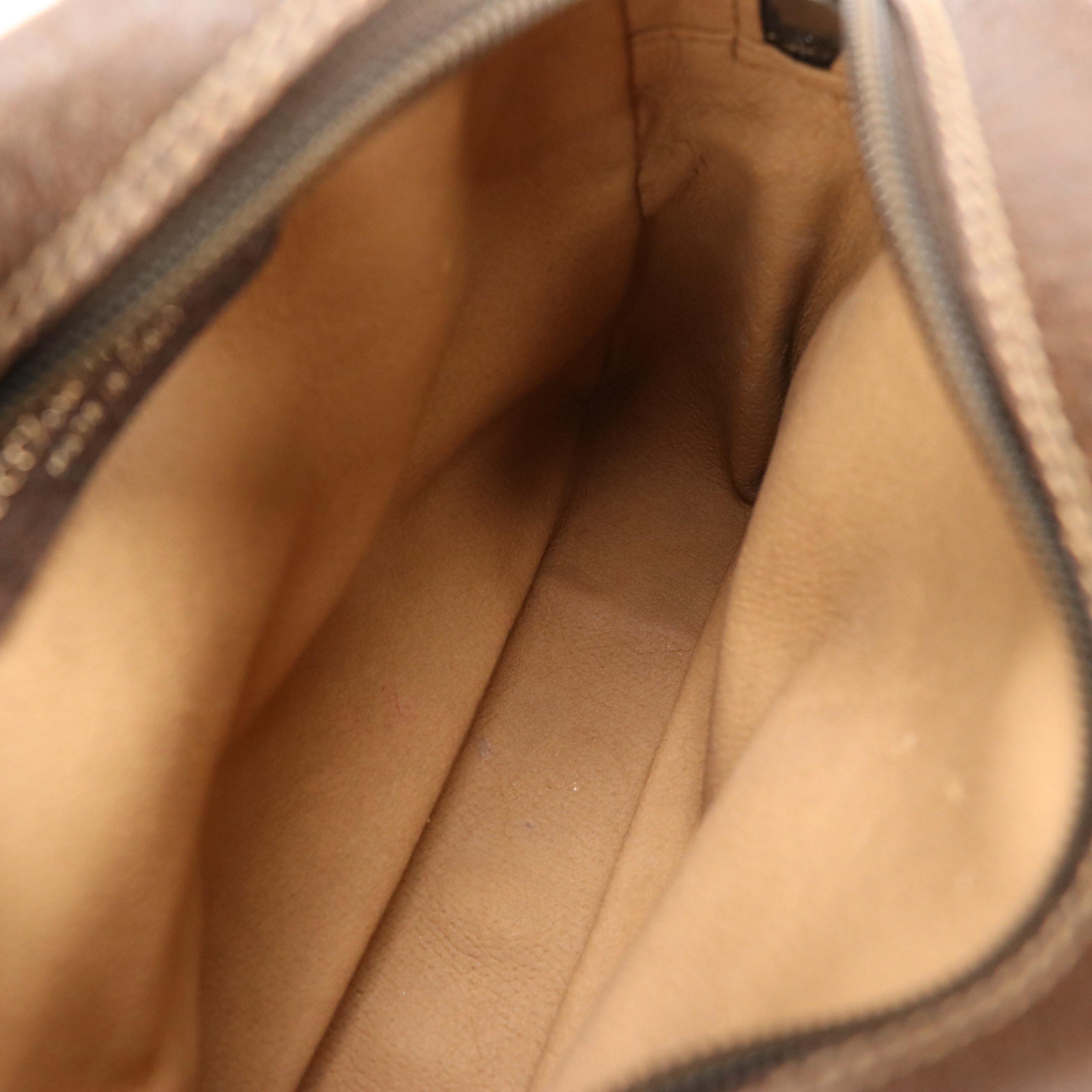 Gucci Accessory Collection Crossbody Bag in GG Supreme Coated Canvas and Leather