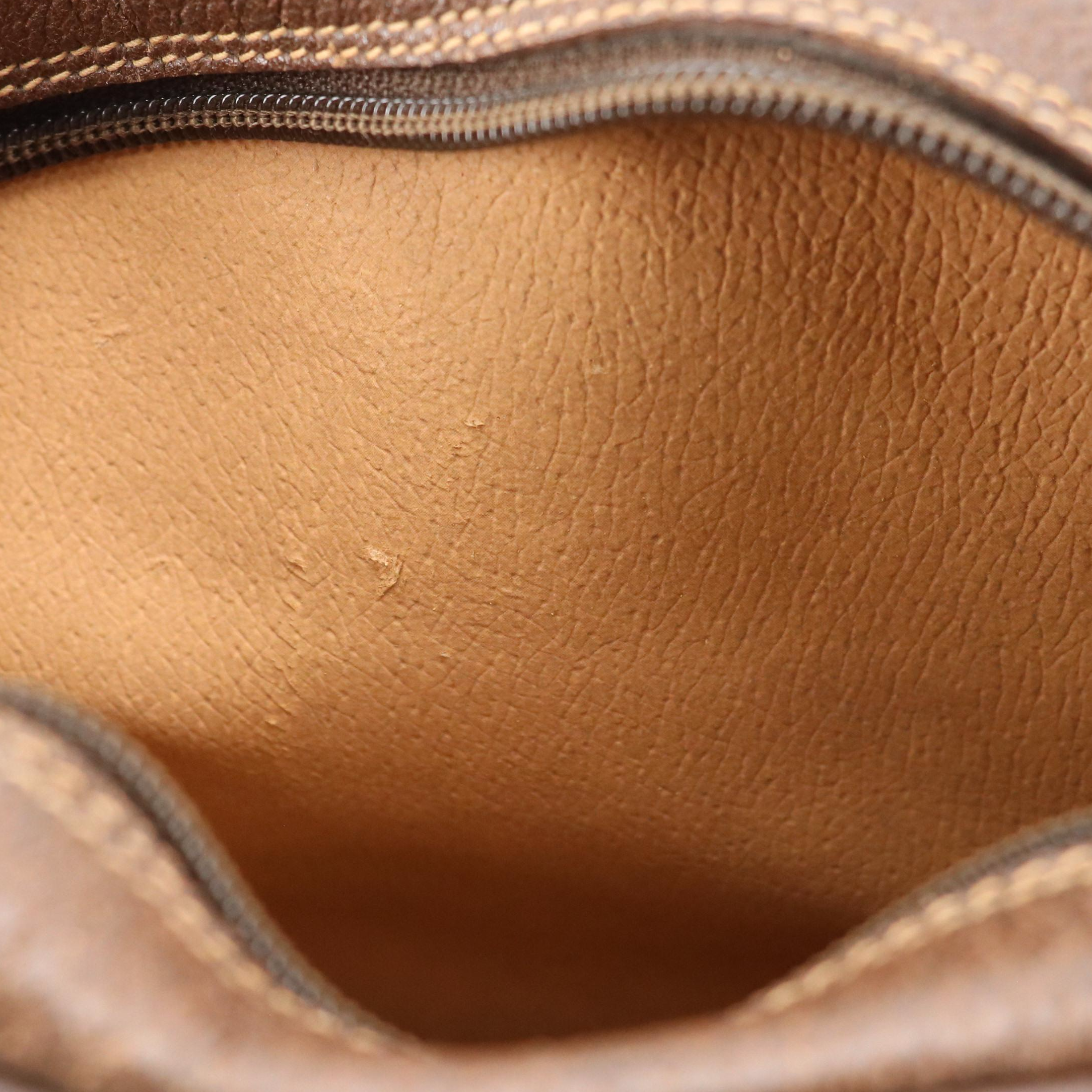 Gucci Accessory Collection Crossbody Bag in GG Supreme Coated Canvas and Leather