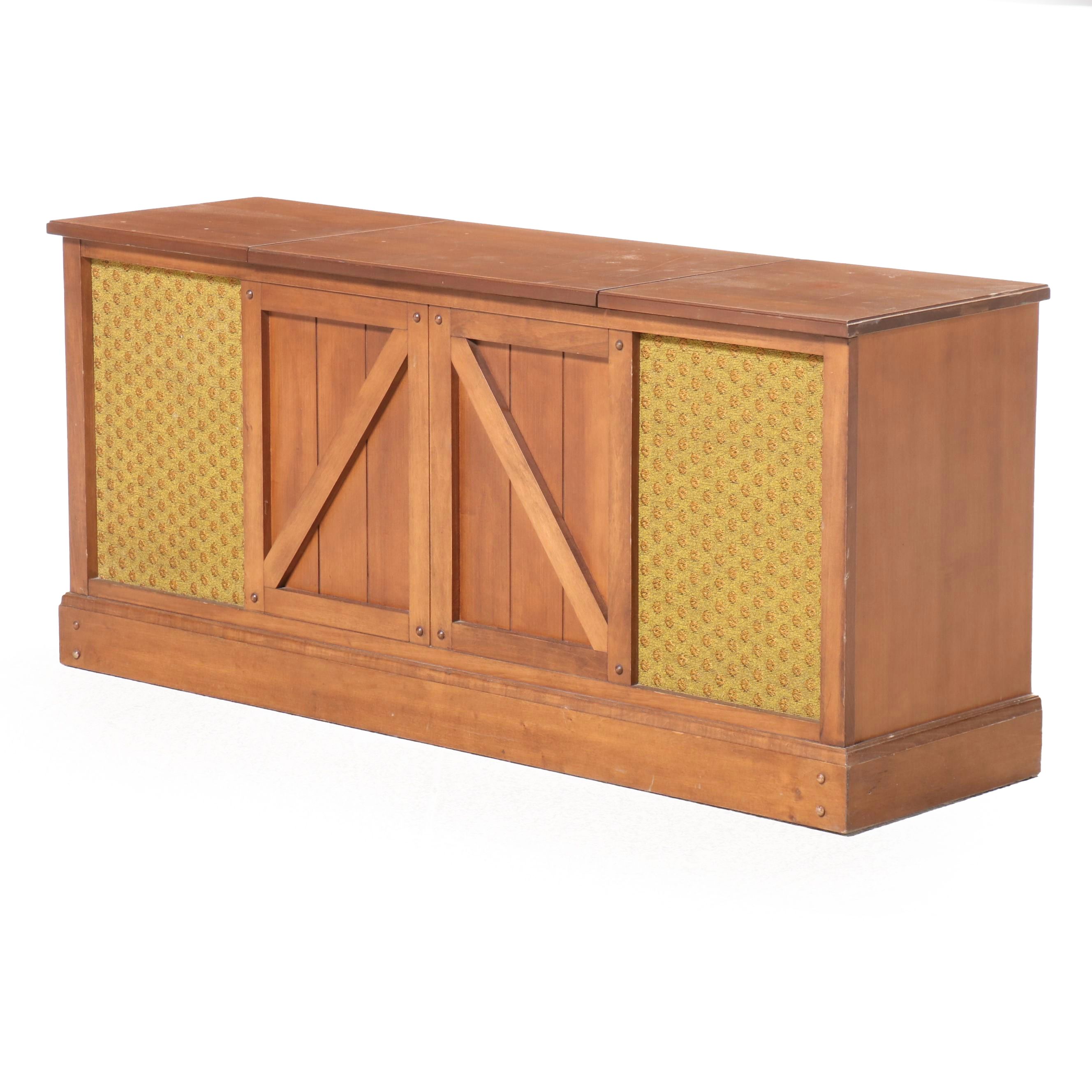 Penncrest Stereo in Console Cabinet, Mid-20th Century