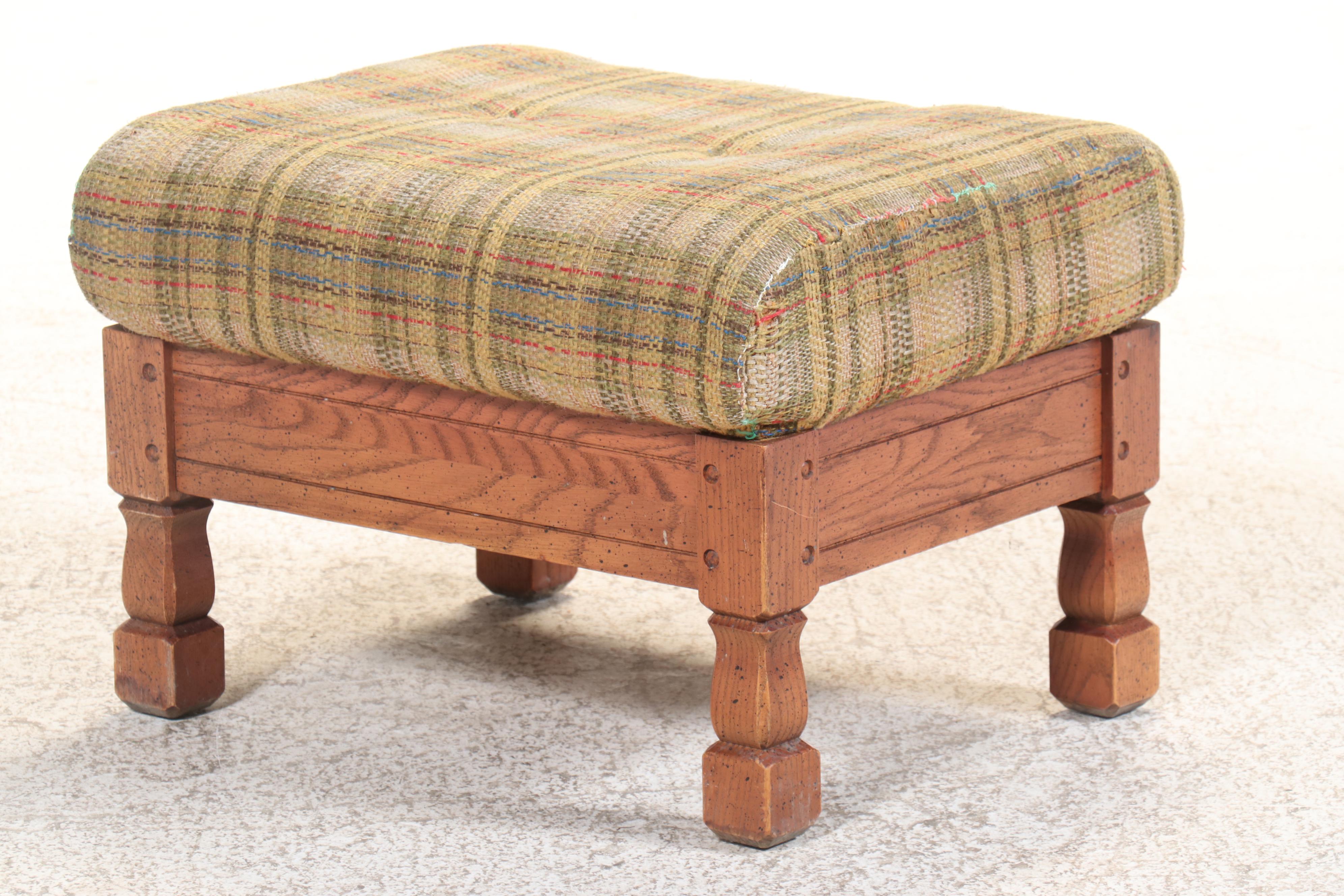 Pair of Gilliam Furniture Mid Century Modern Club Chairs with Ottoman