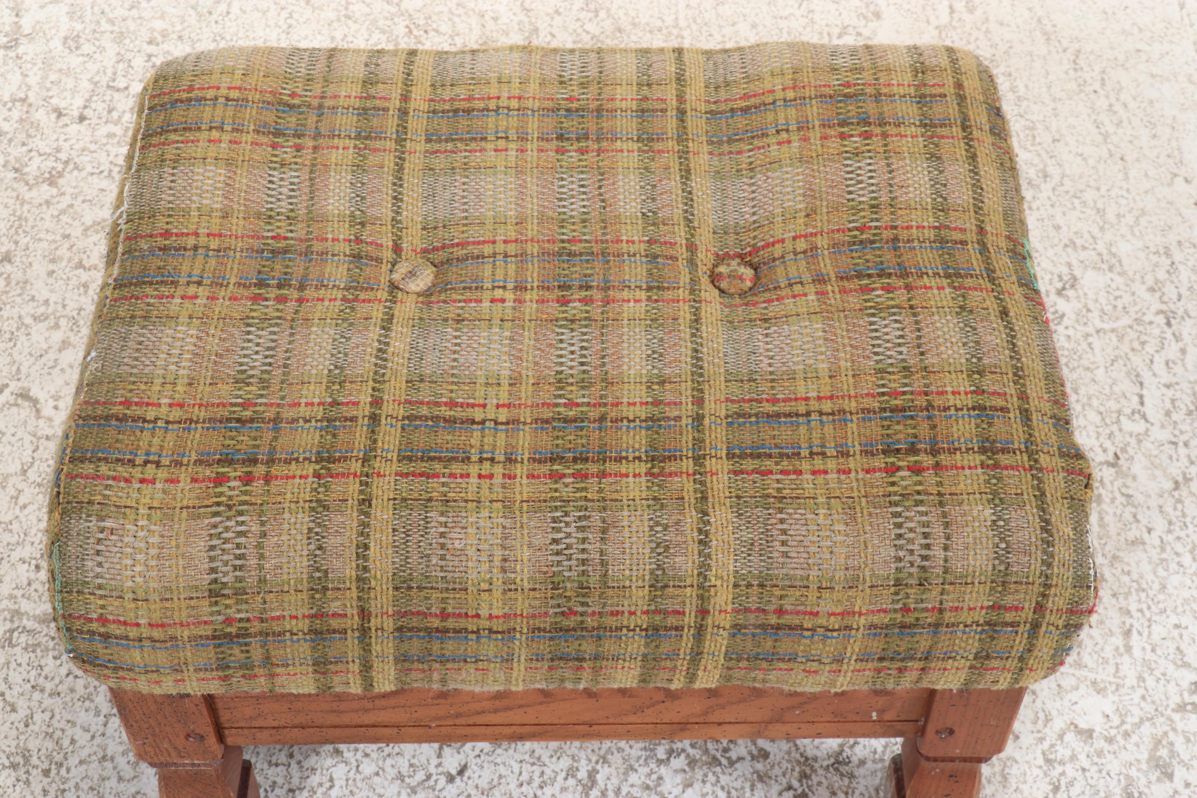 Pair of Gilliam Furniture Mid Century Modern Club Chairs with Ottoman