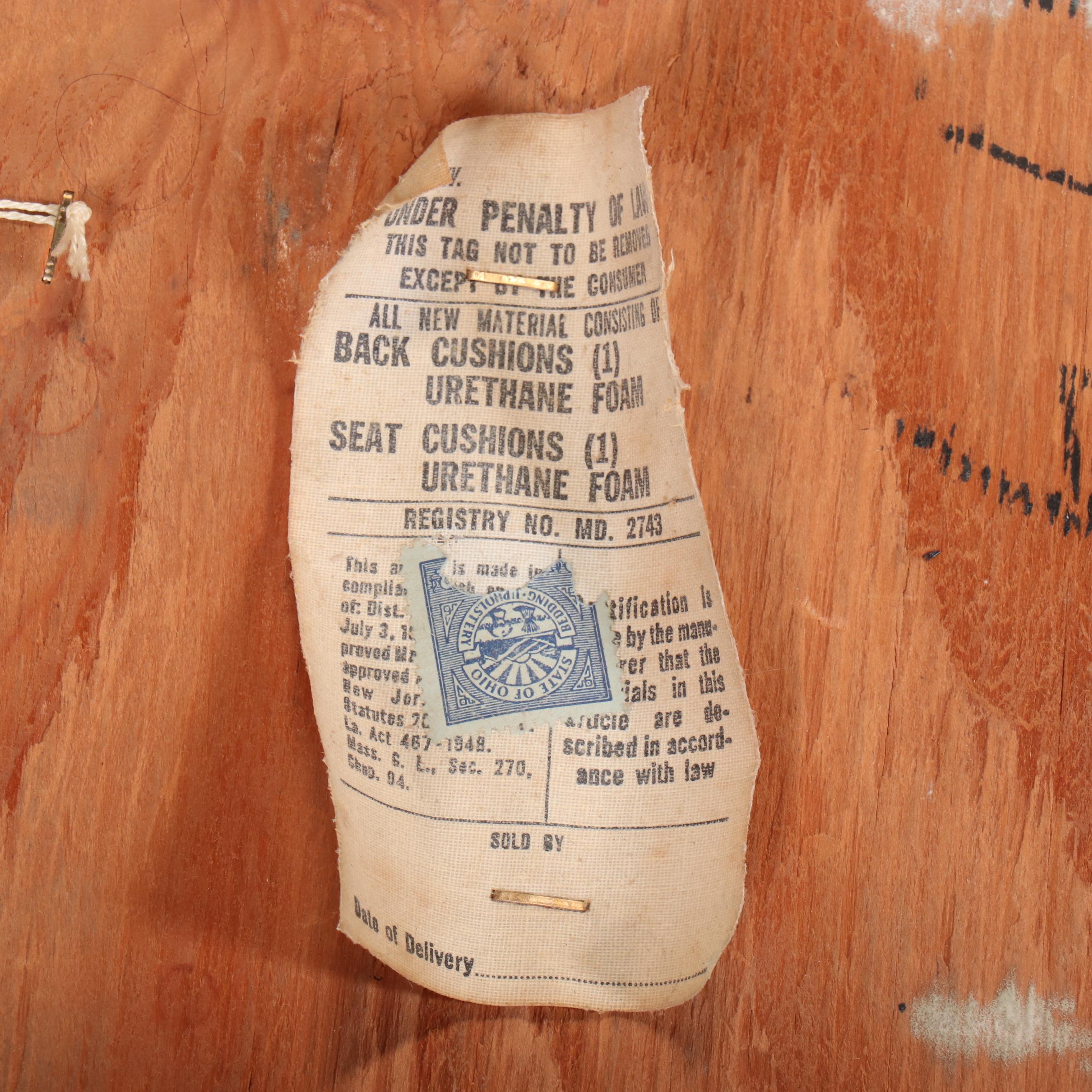 Pair of Gilliam Furniture Mid Century Modern Club Chairs with Ottoman