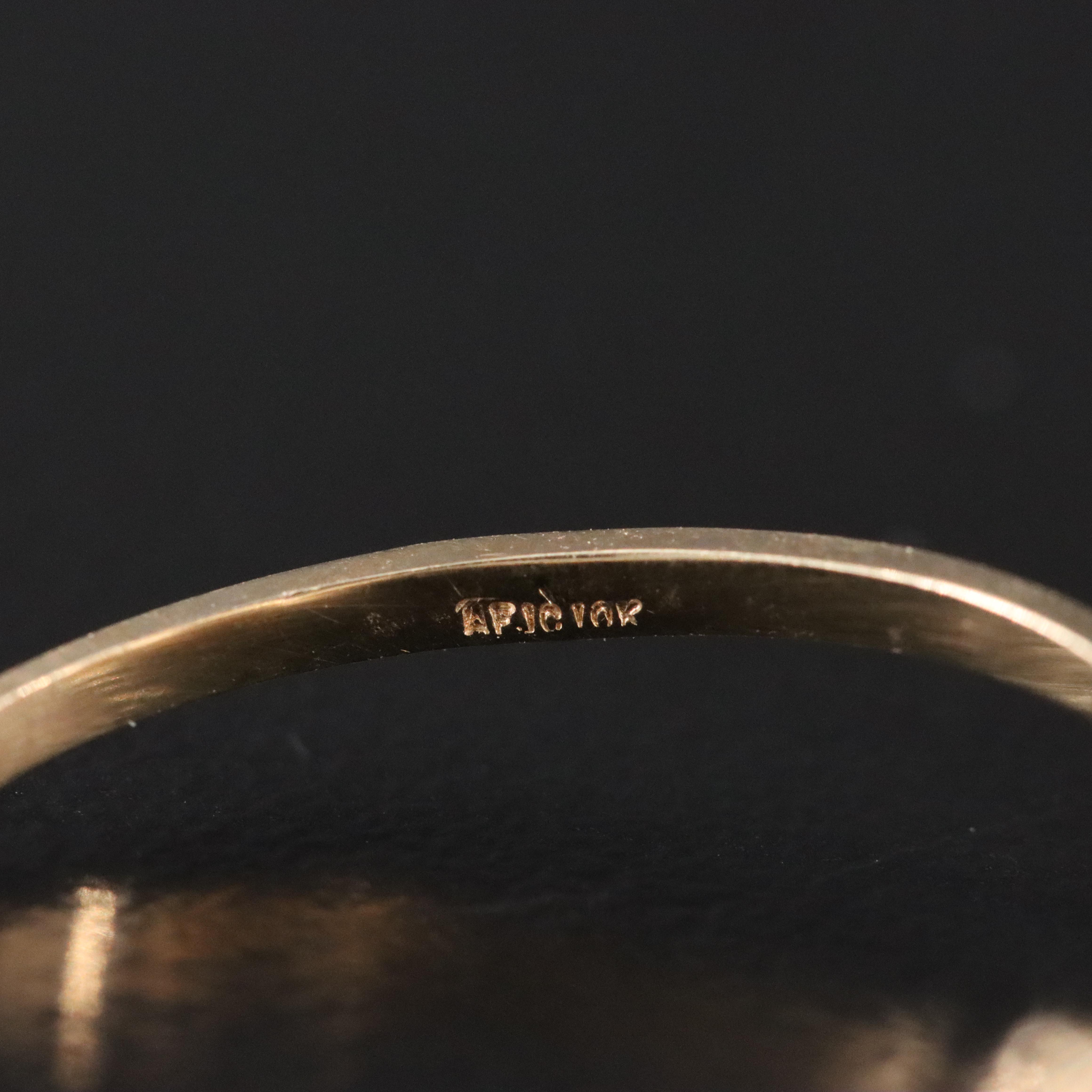 10K 0.01 CTW Diamond Eyed Double Dolphin Ring