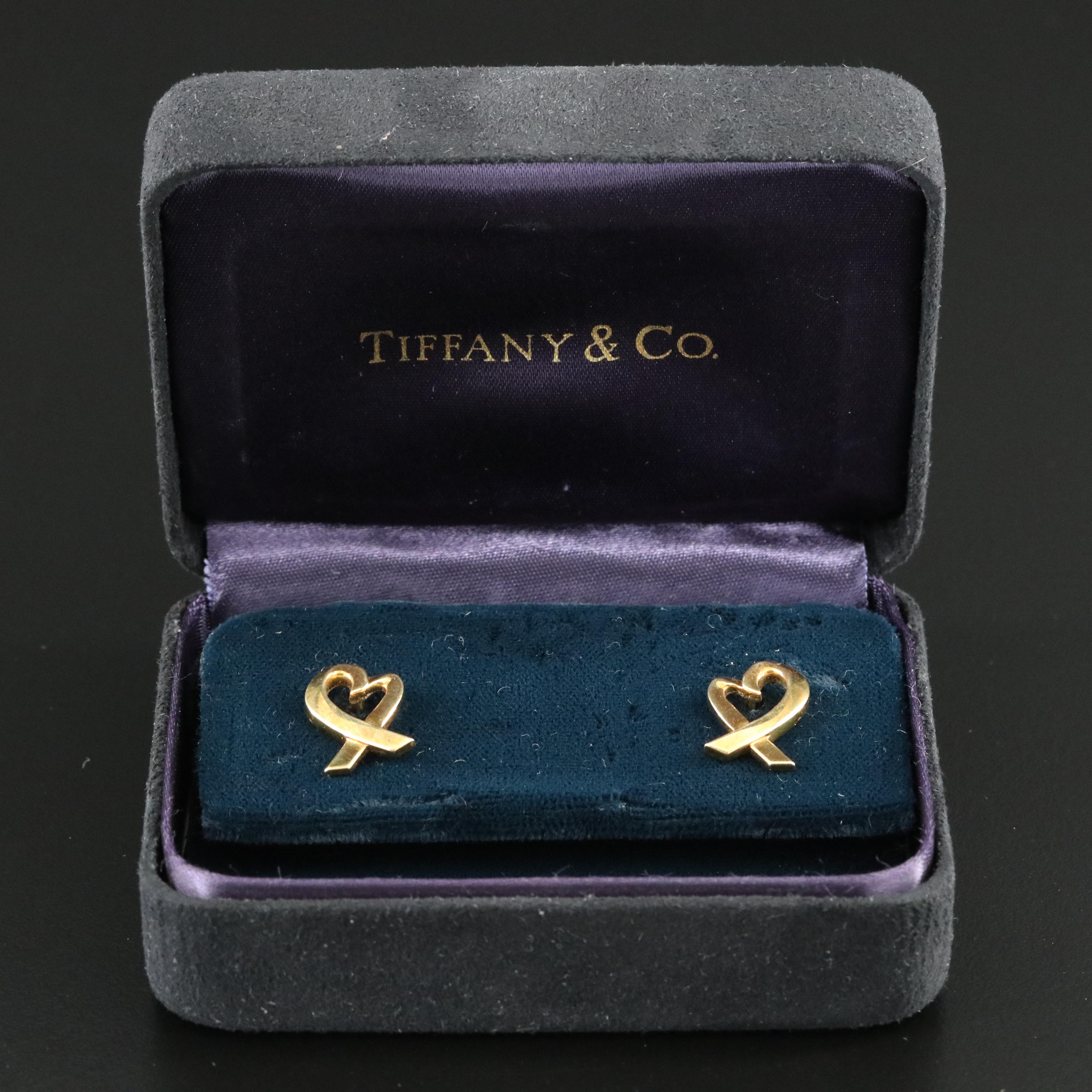 Paloma Picasso for Tiffany & Co. Loving Heart 18K Earrings
