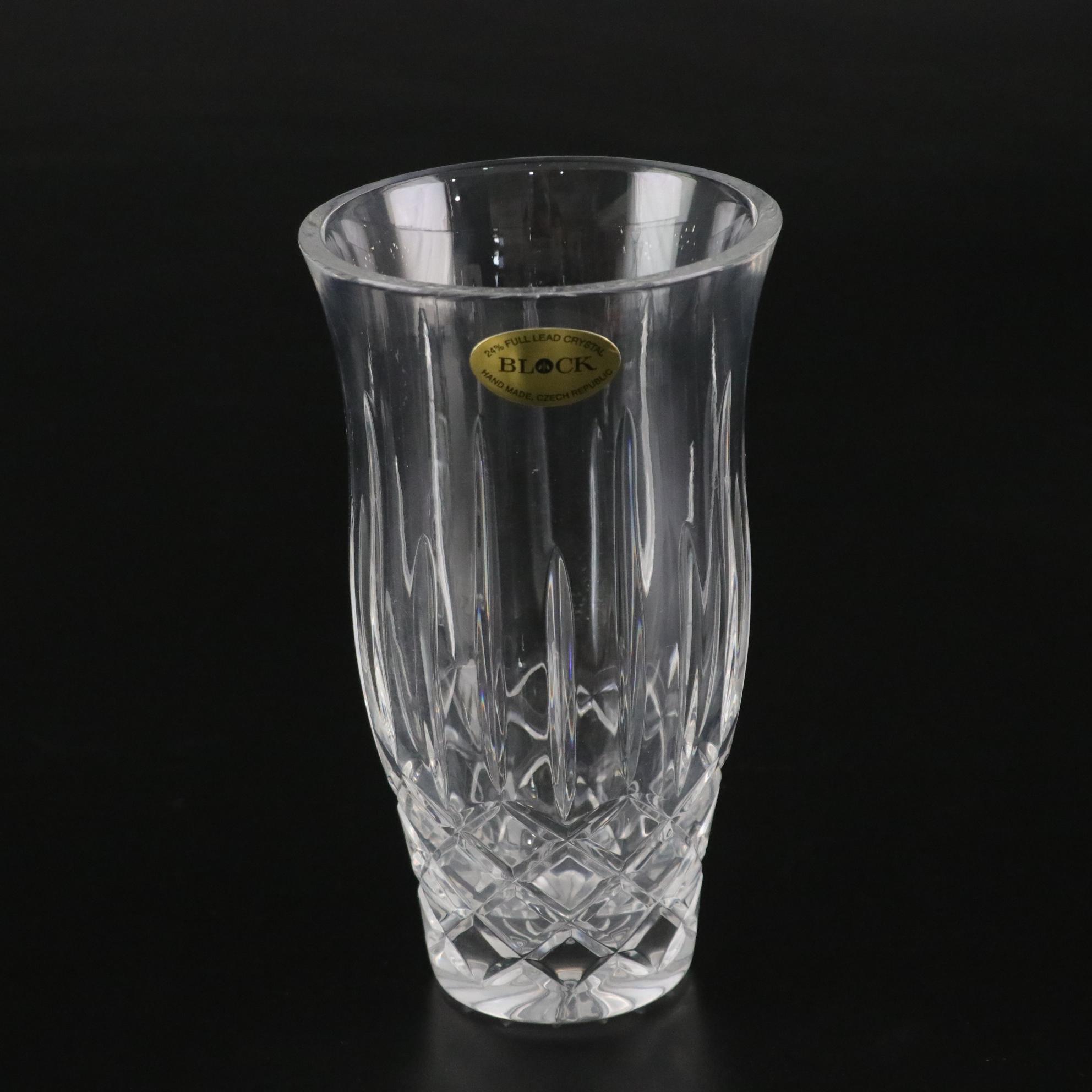 Japanese, Italian & Czech Crystal Vases & Dishes