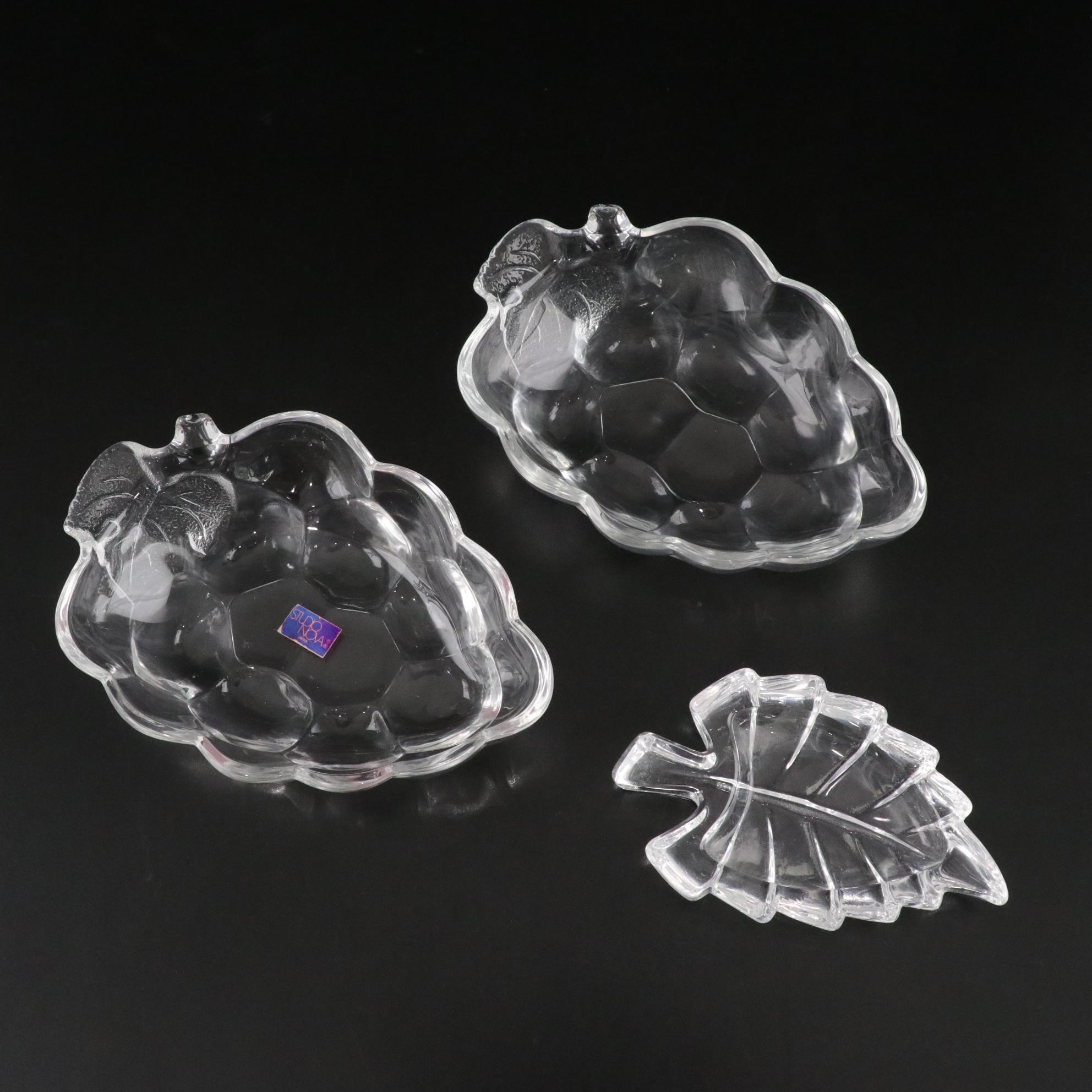 Japanese, Italian & Czech Crystal Vases & Dishes