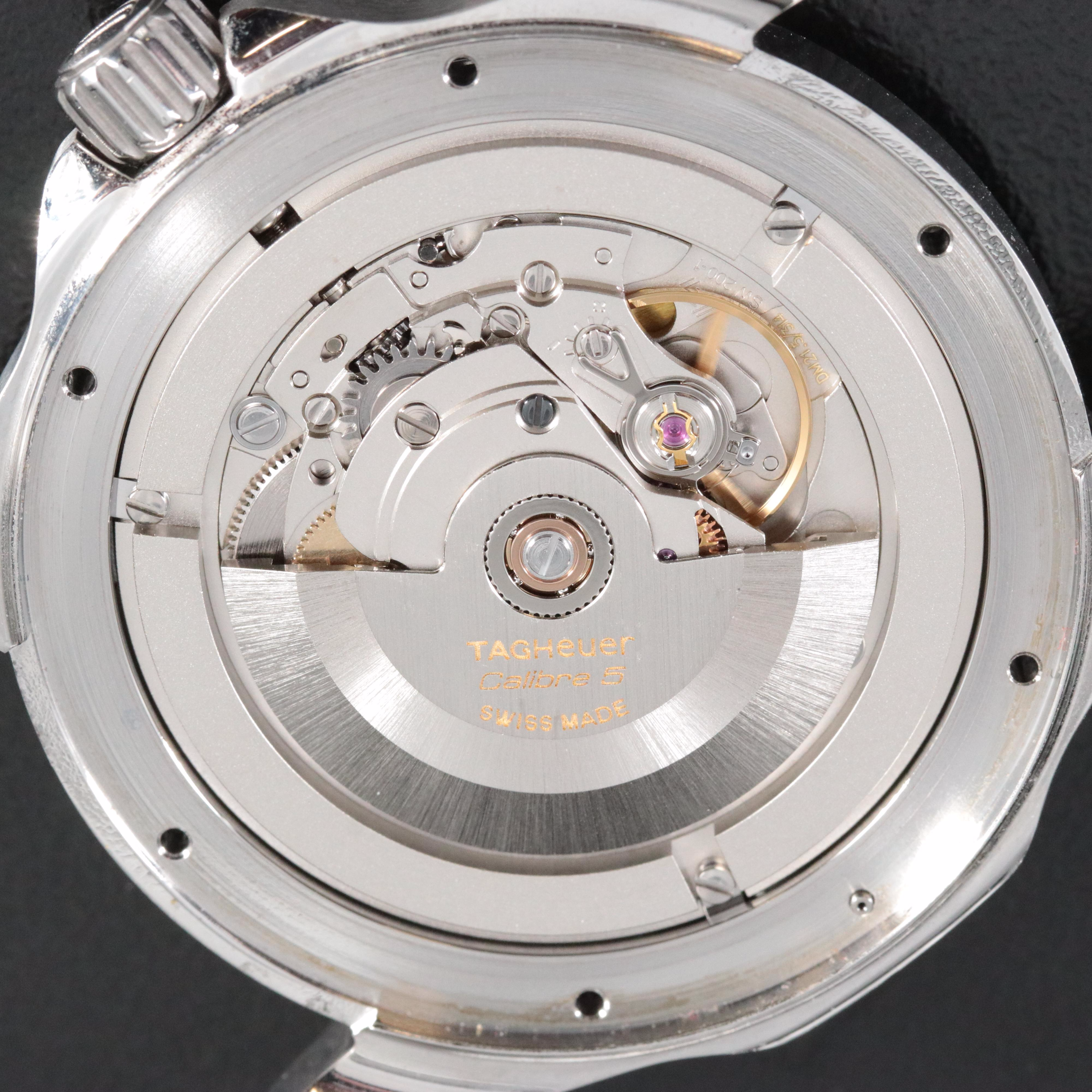 TAG Heuer Aquaracer Black 43mm Steel Automatic Watch WBF201A