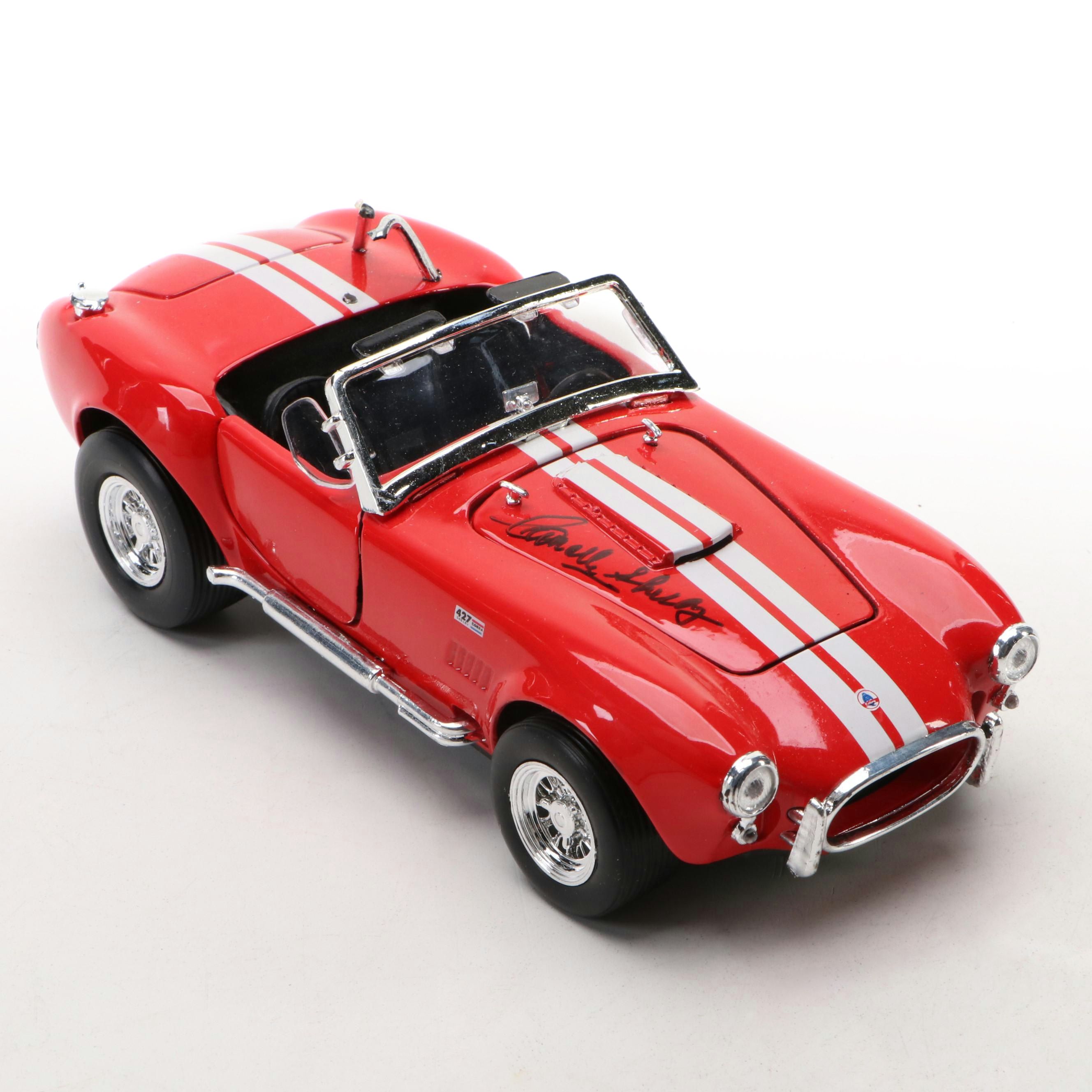 Carroll Shelby Signed Shelby Cobra Diecast Model Car, JSA