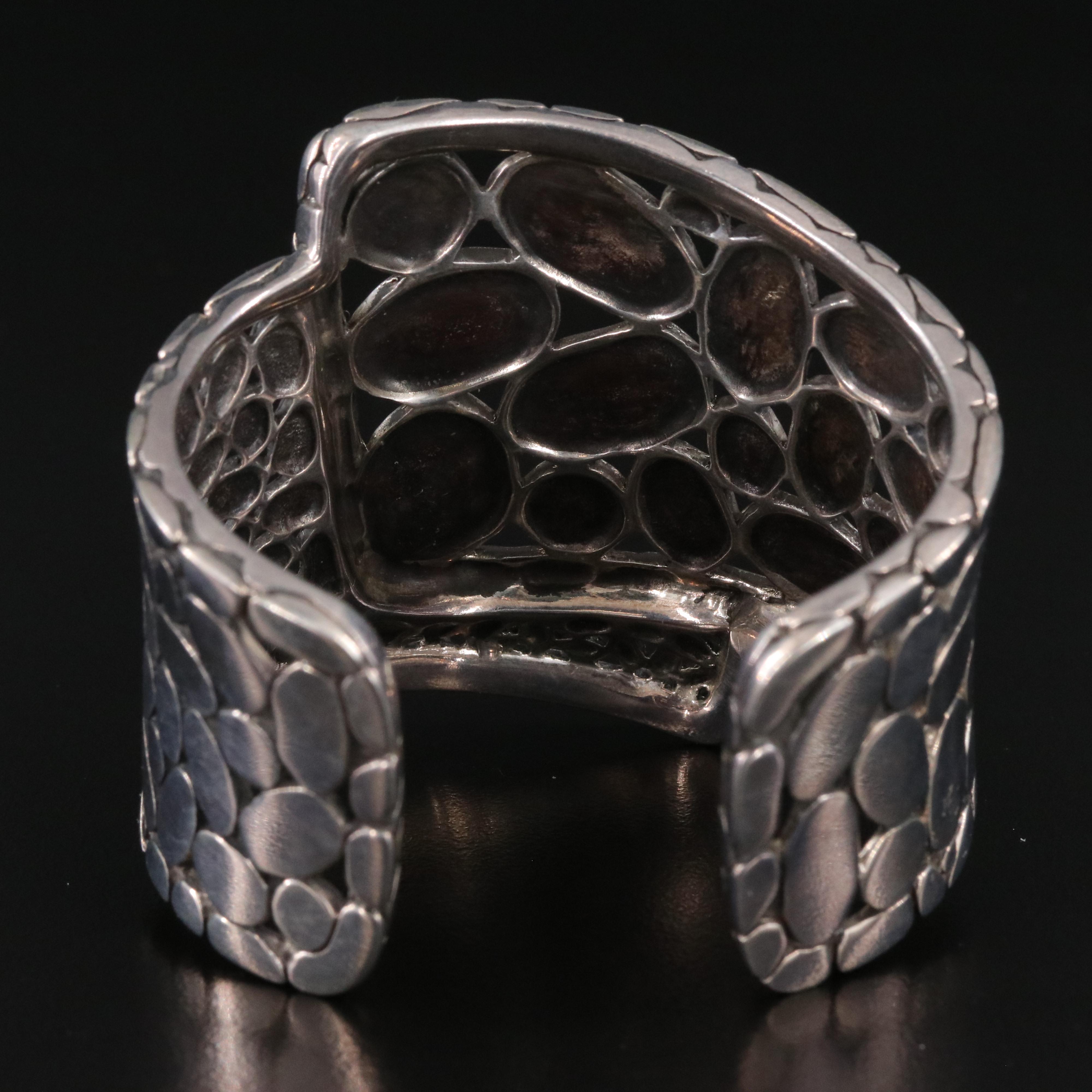 John Hardy Kali Pebble Sterling Cuff Bracelet