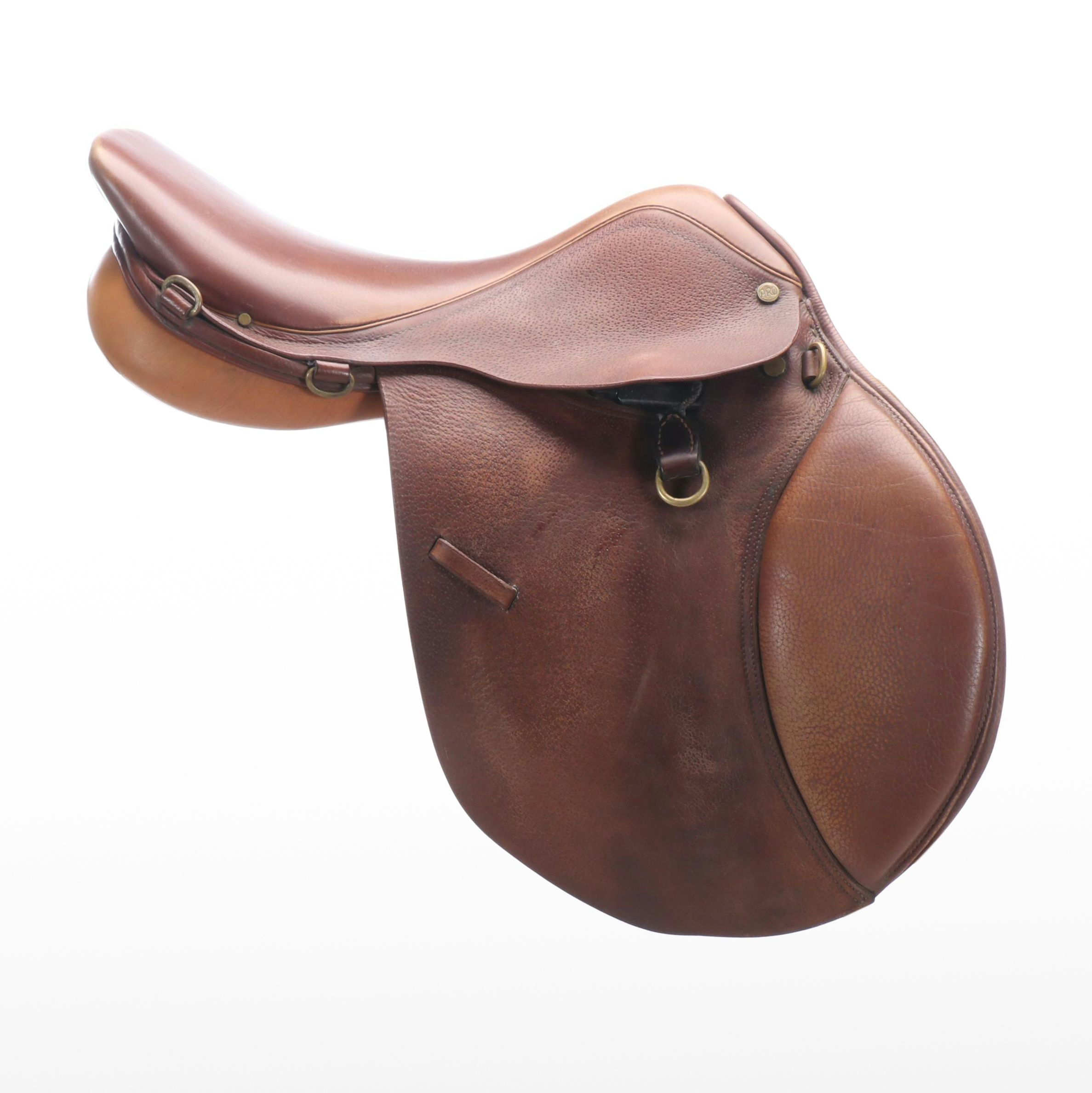Thornhill "Pro-Trainer" Leather 16" Jumping Saddle with Forward Flaps
