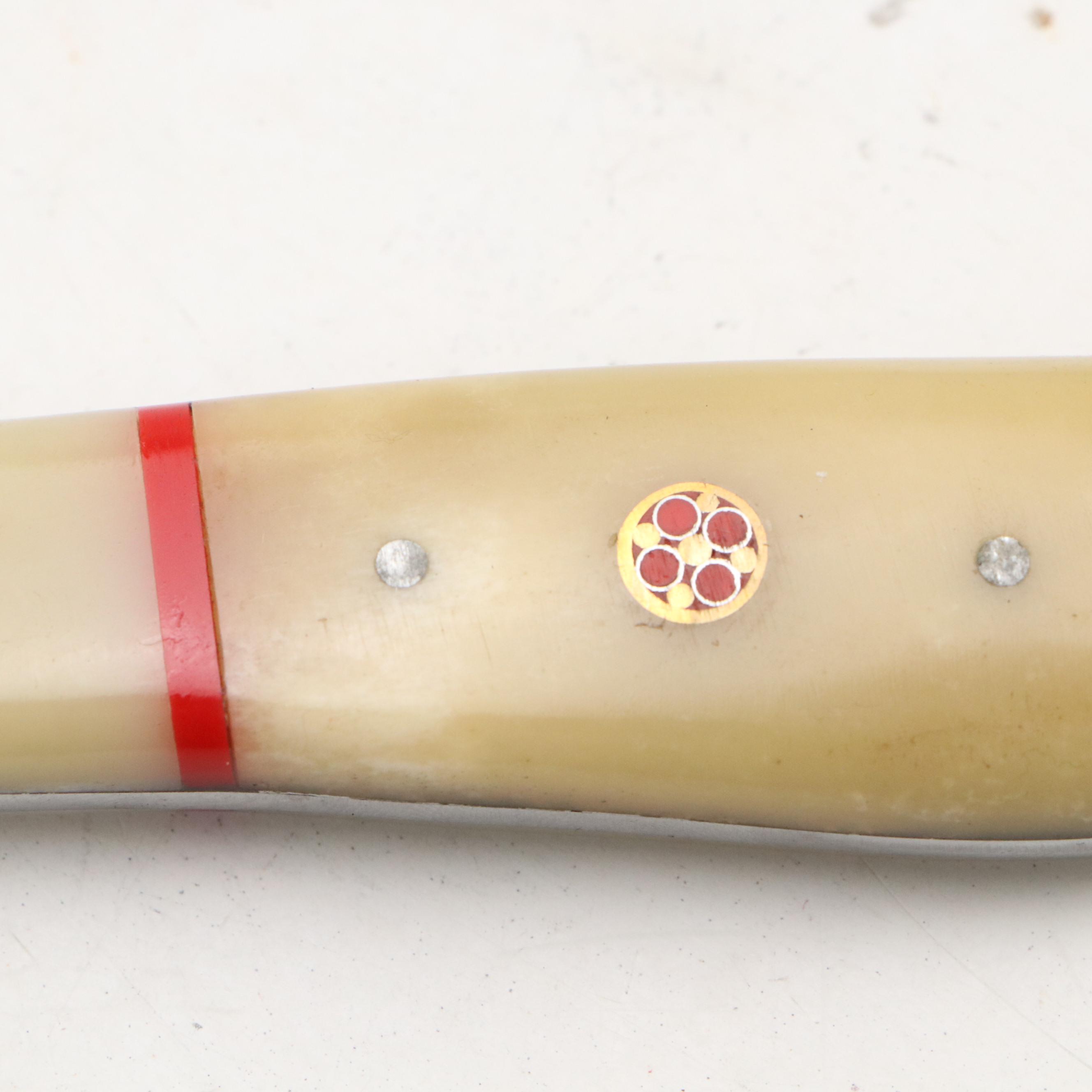 Damascus Steel Hunting and Skinner Knives in Leather Scabbards