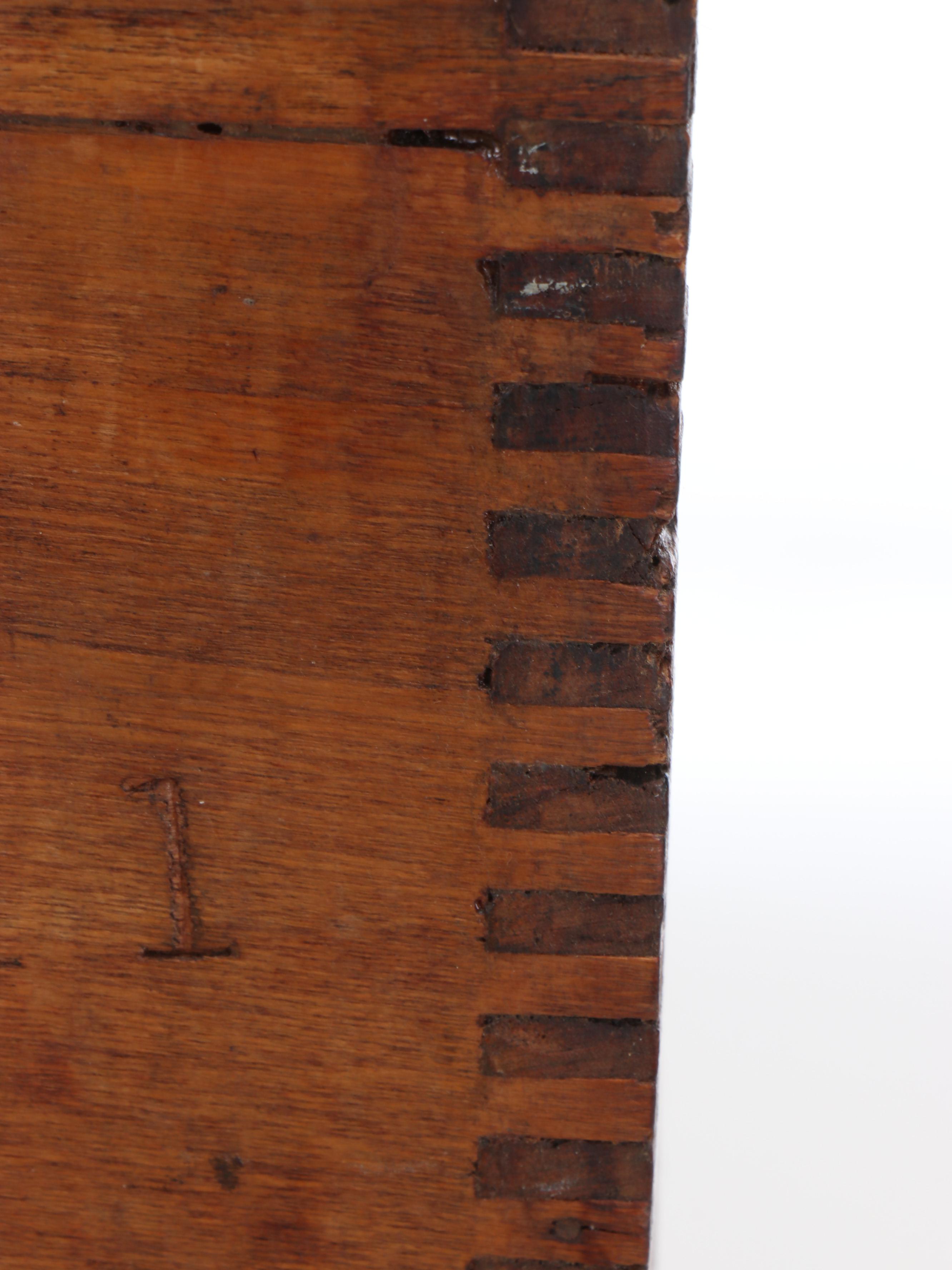 Wooden Whiskey Crate Covered to Chest