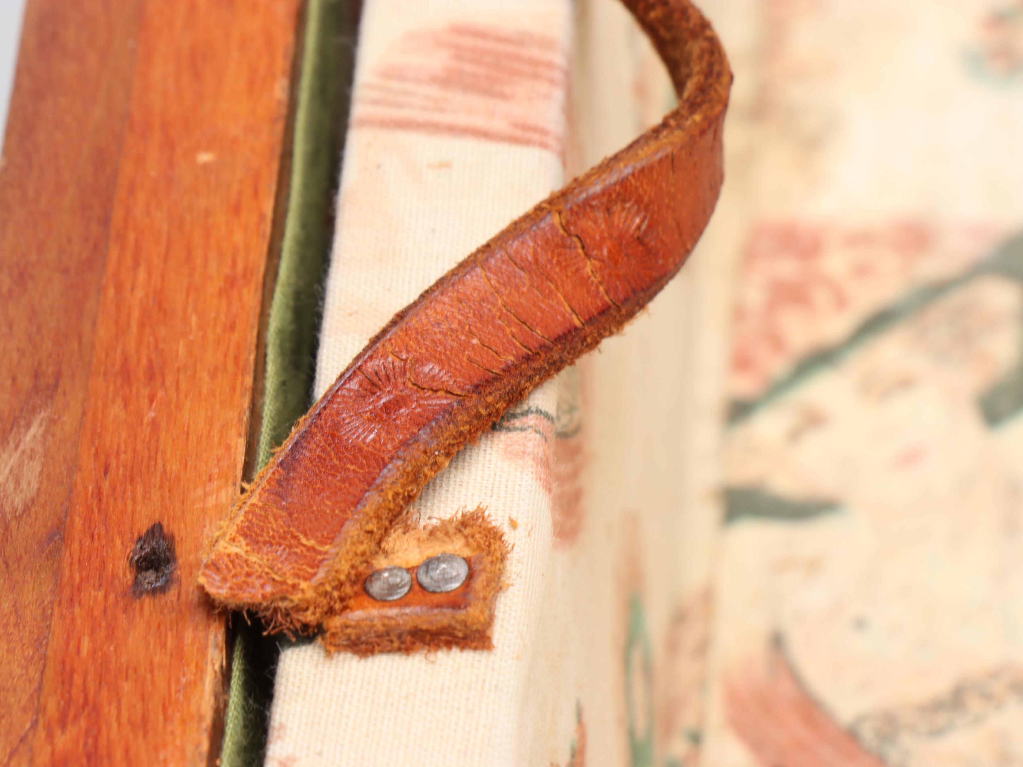 Wooden Whiskey Crate Covered to Chest