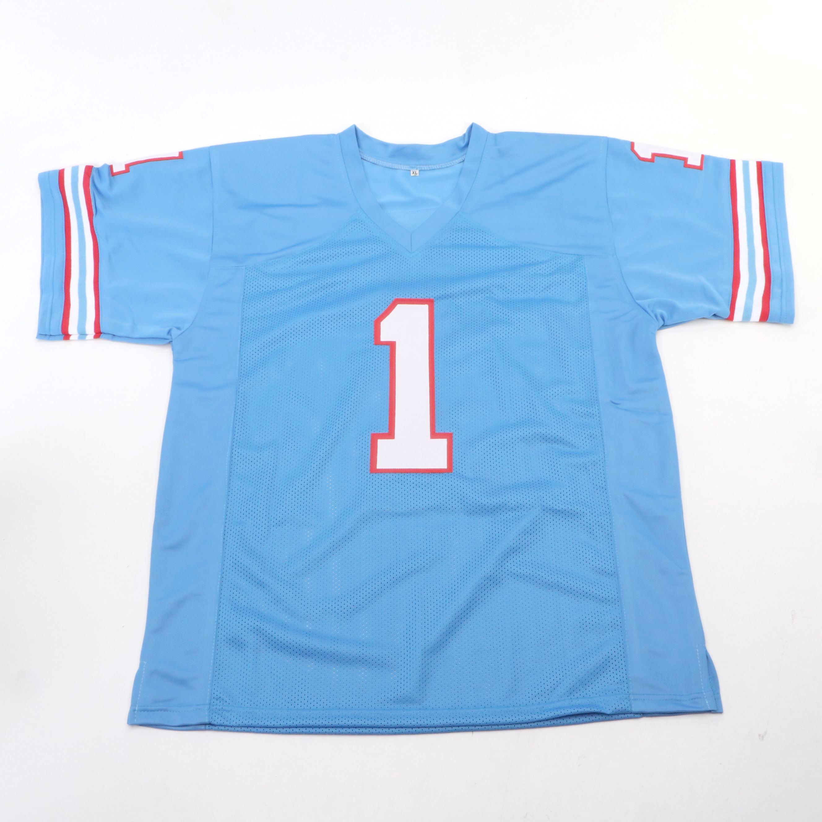 Warren Moon Signed “HOF 06” Houston Oilers Football Jersey, Beckett