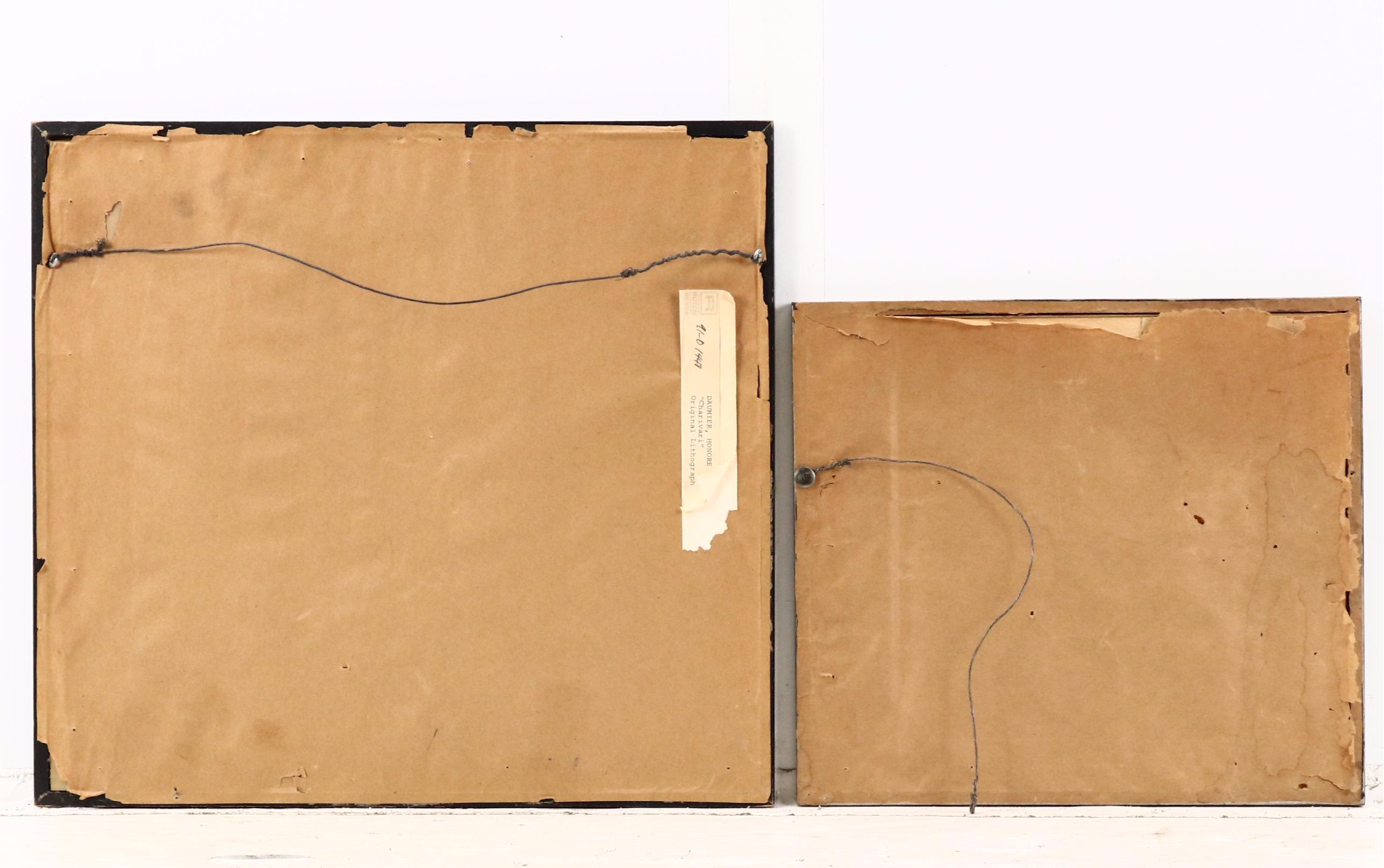 Lithograph After Honoré Daumier "Attends, attends..." and Illustrative Etching