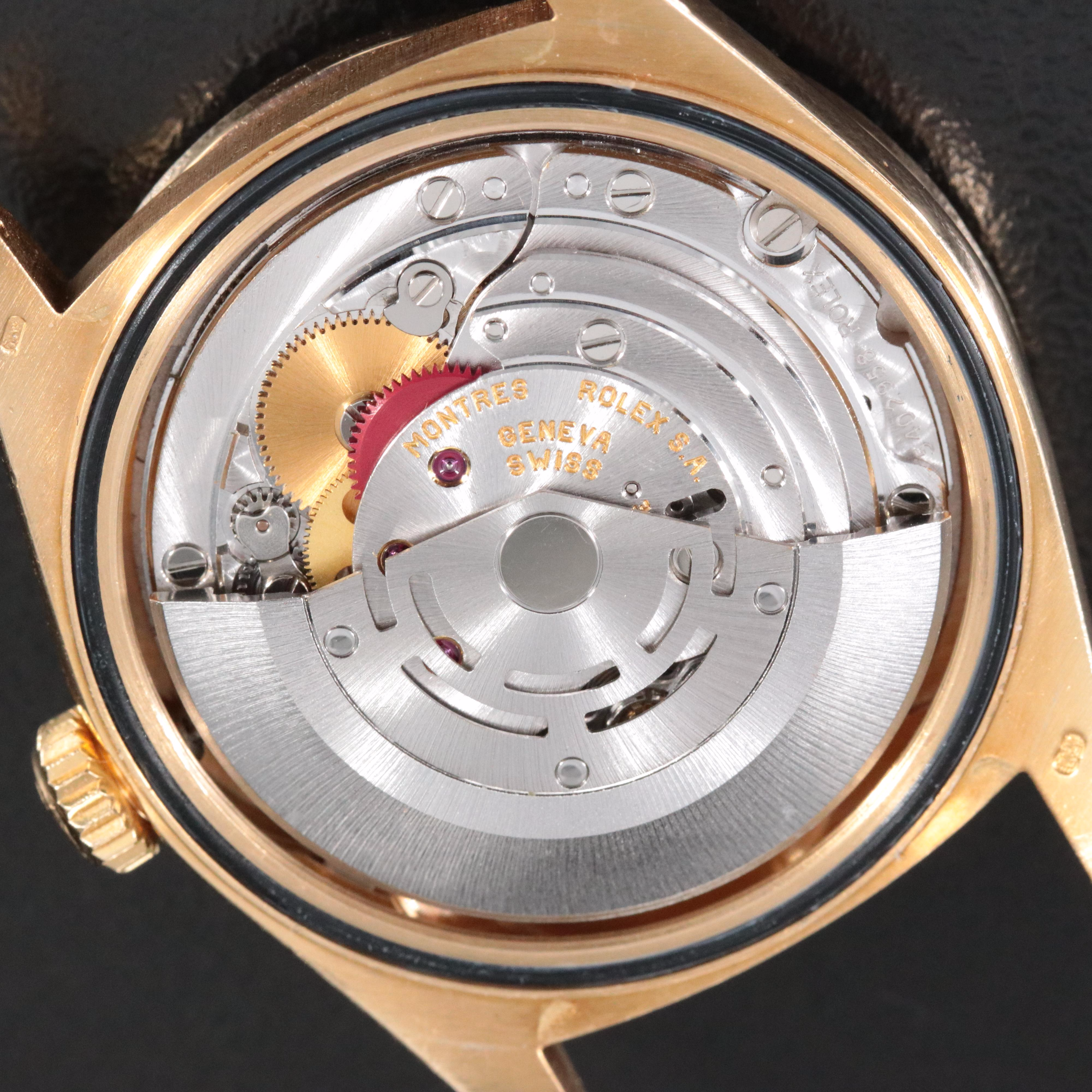 Rolex Day-Date 18238 Custom 1 CTW Diamond 18K Gold 36mm Automatic Watch