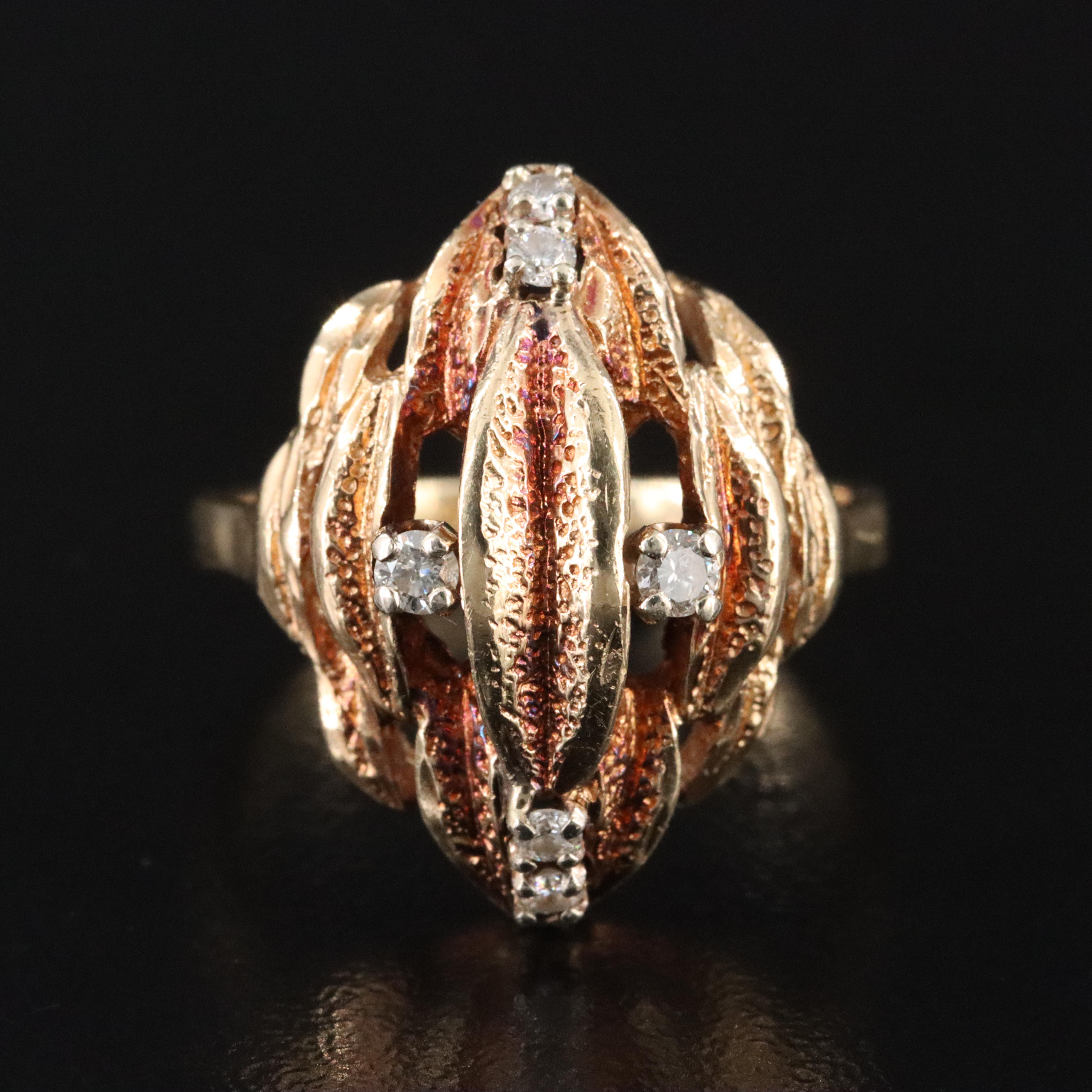 14K 0.18 CTW Diamond Ring