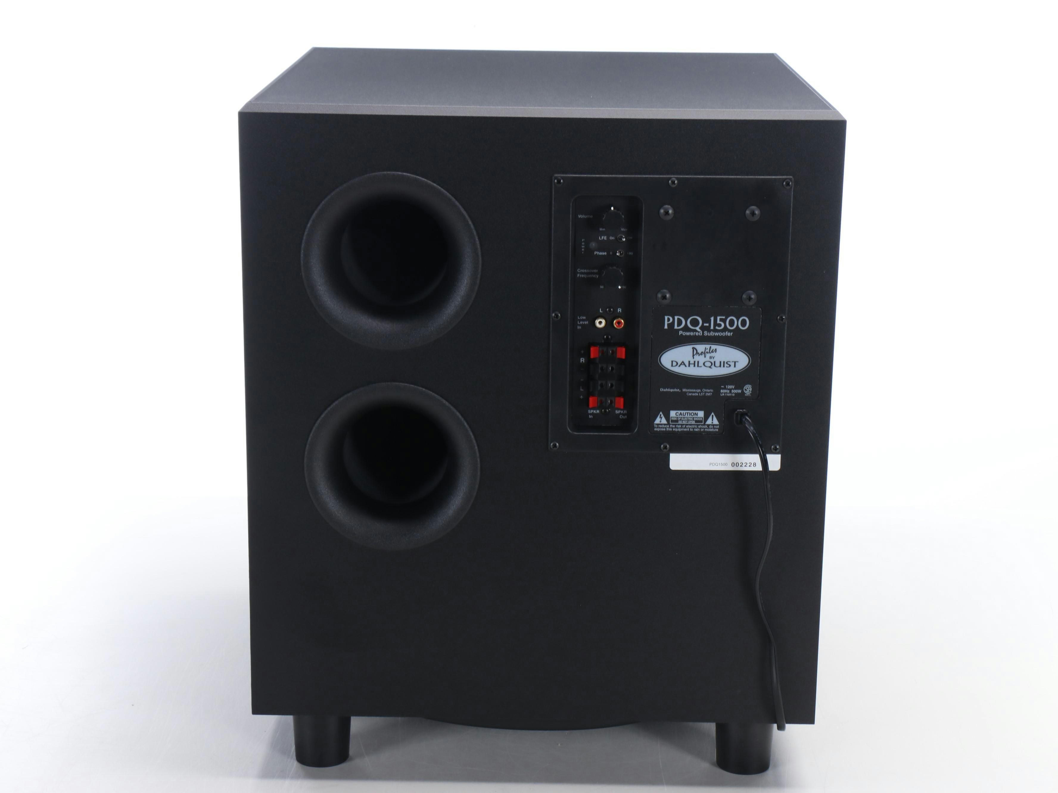 Bohlender-Graebener Radia Series and Dahlquist PDQ-1500 Subwoofer