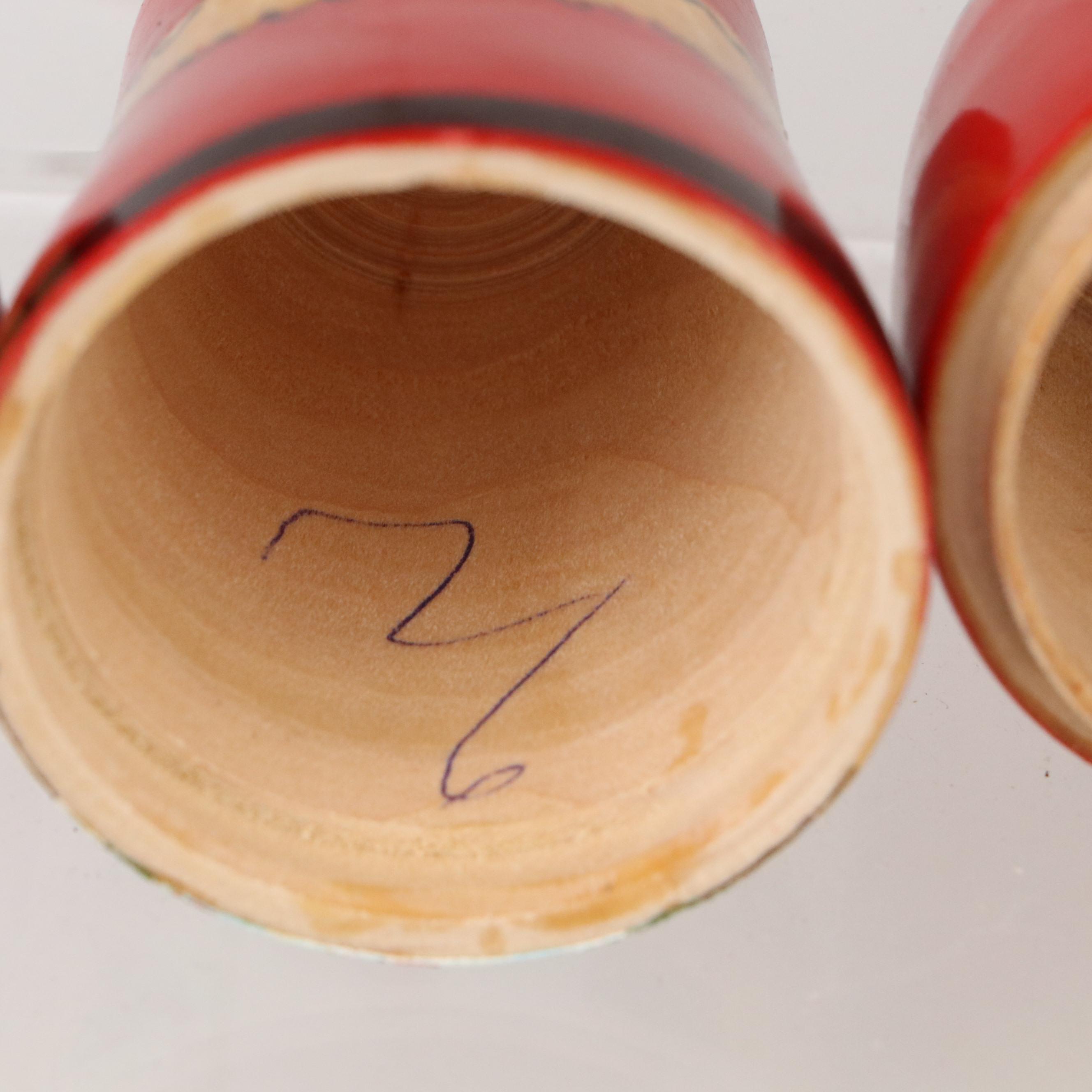 Russian Style Hand-Crafted Santa Matryoshka Dolls with More Christmas Décor