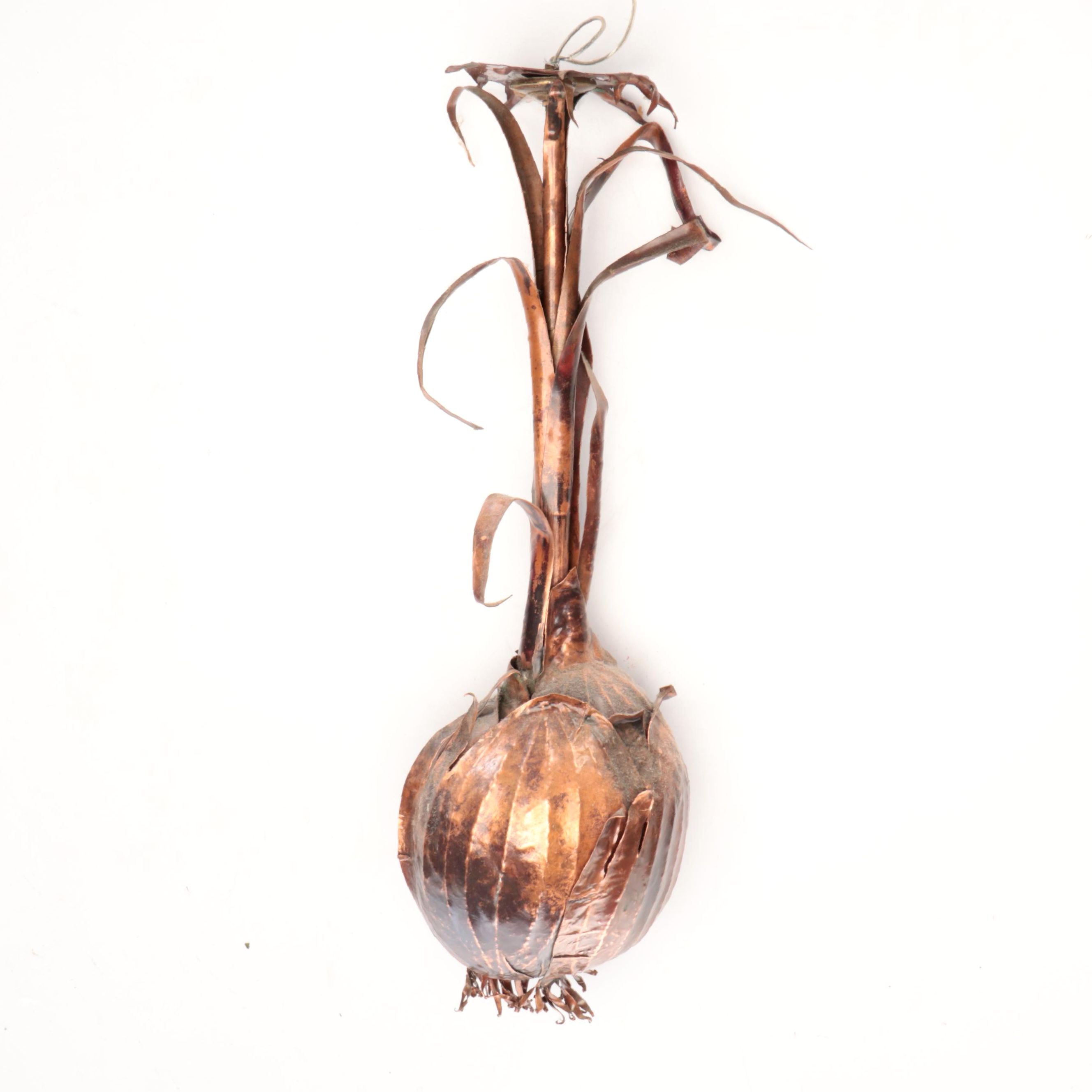Artisan Crafted Sheet Copper Onion Pendant Light, Contemporary