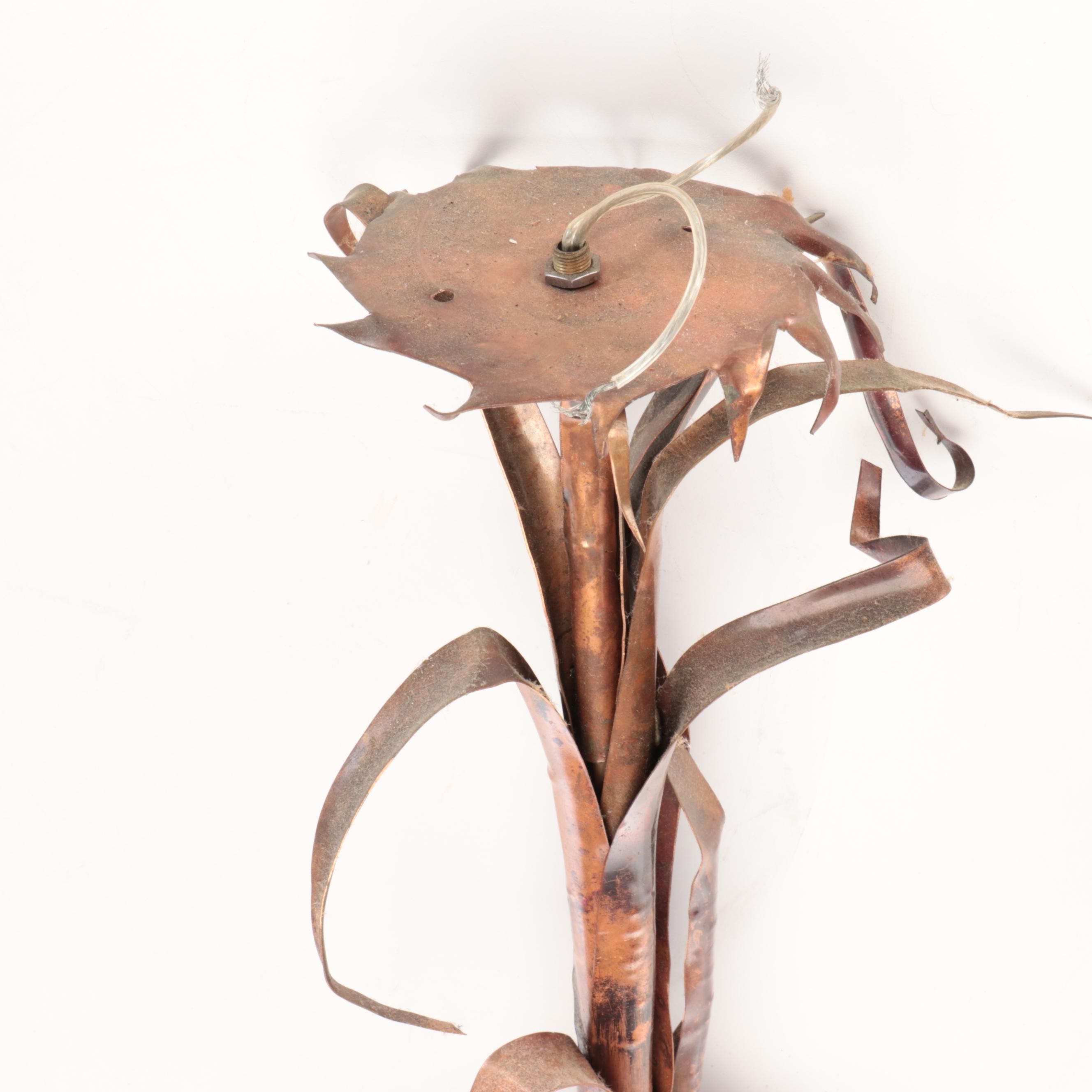 Artisan Crafted Sheet Copper Onion Pendant Light, Contemporary