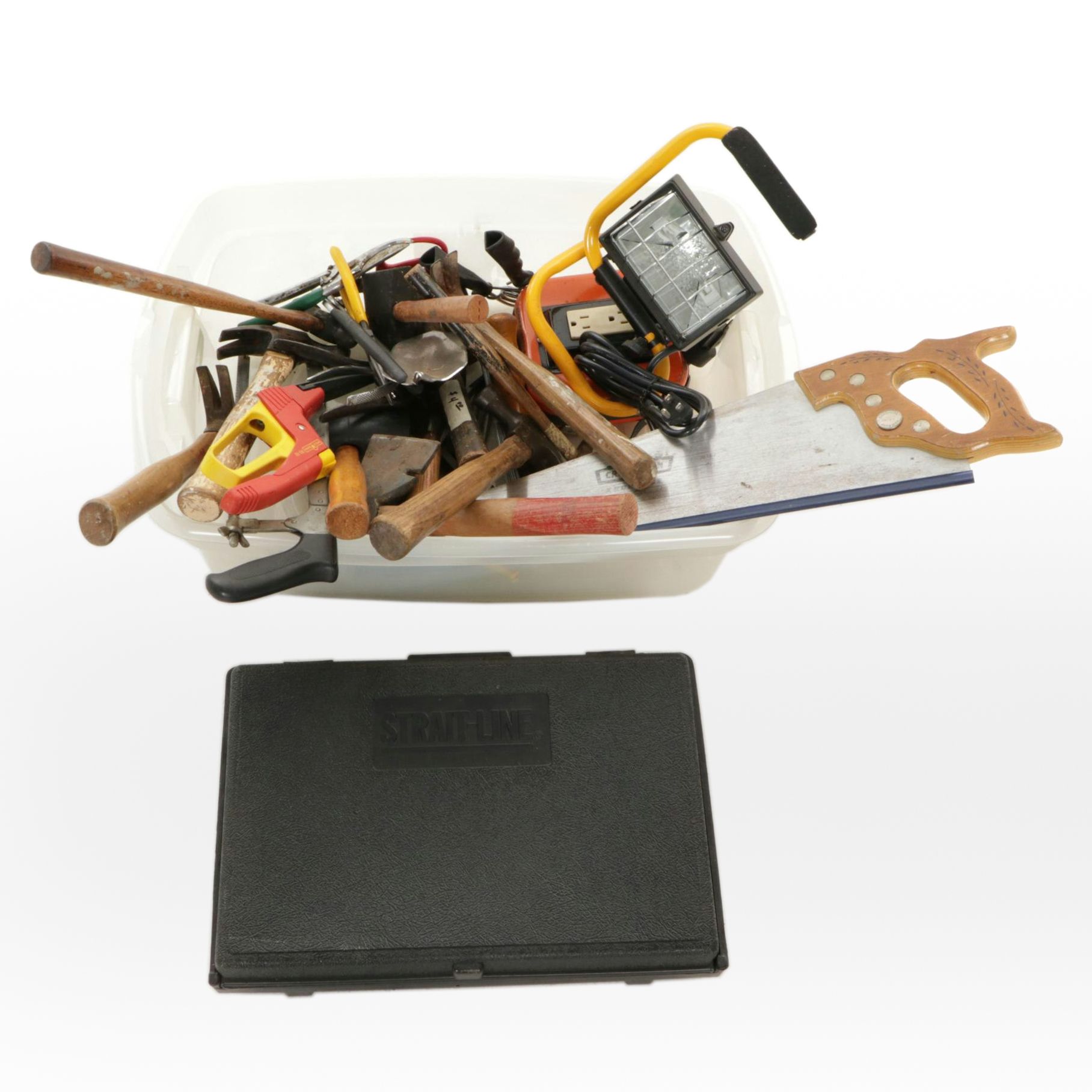 Strait-Line Stud Finder & Laser Level Kit with Craftsman Saw and More Tools