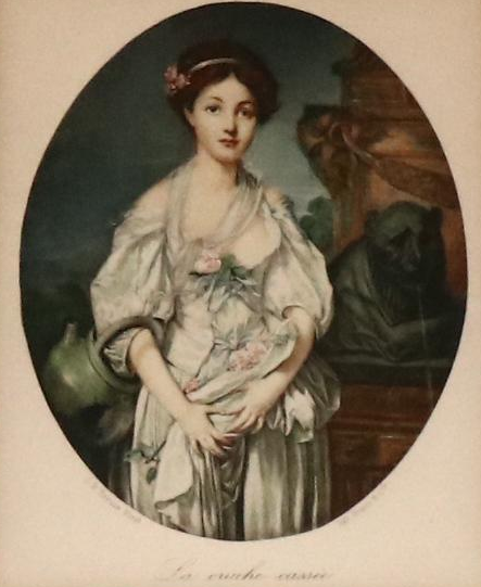 Autumnal Landscape Watercolor Painting of Waterfall Scene and More