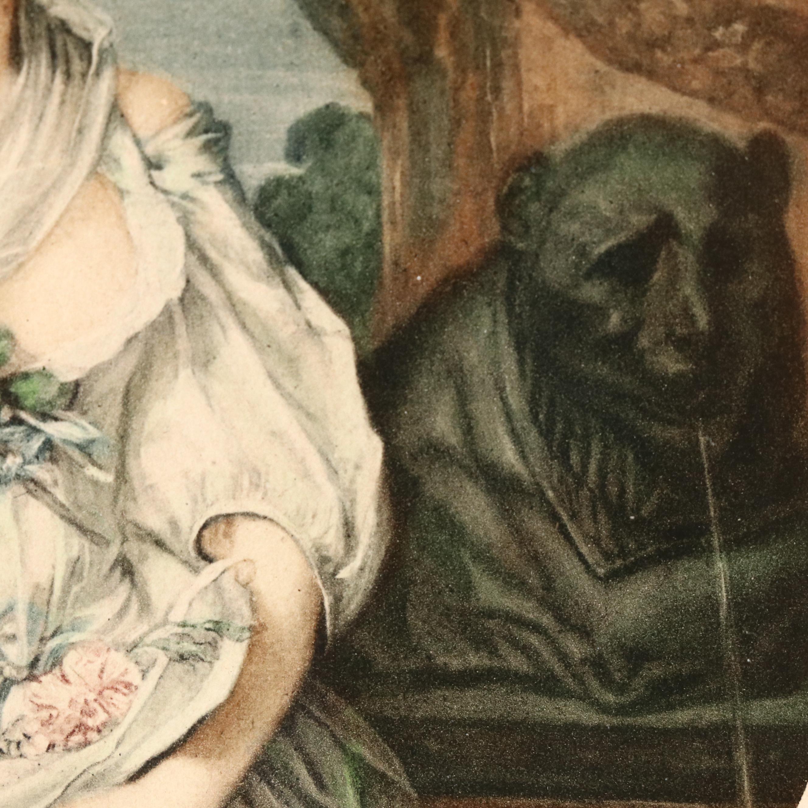 Autumnal Landscape Watercolor Painting of Waterfall Scene and More